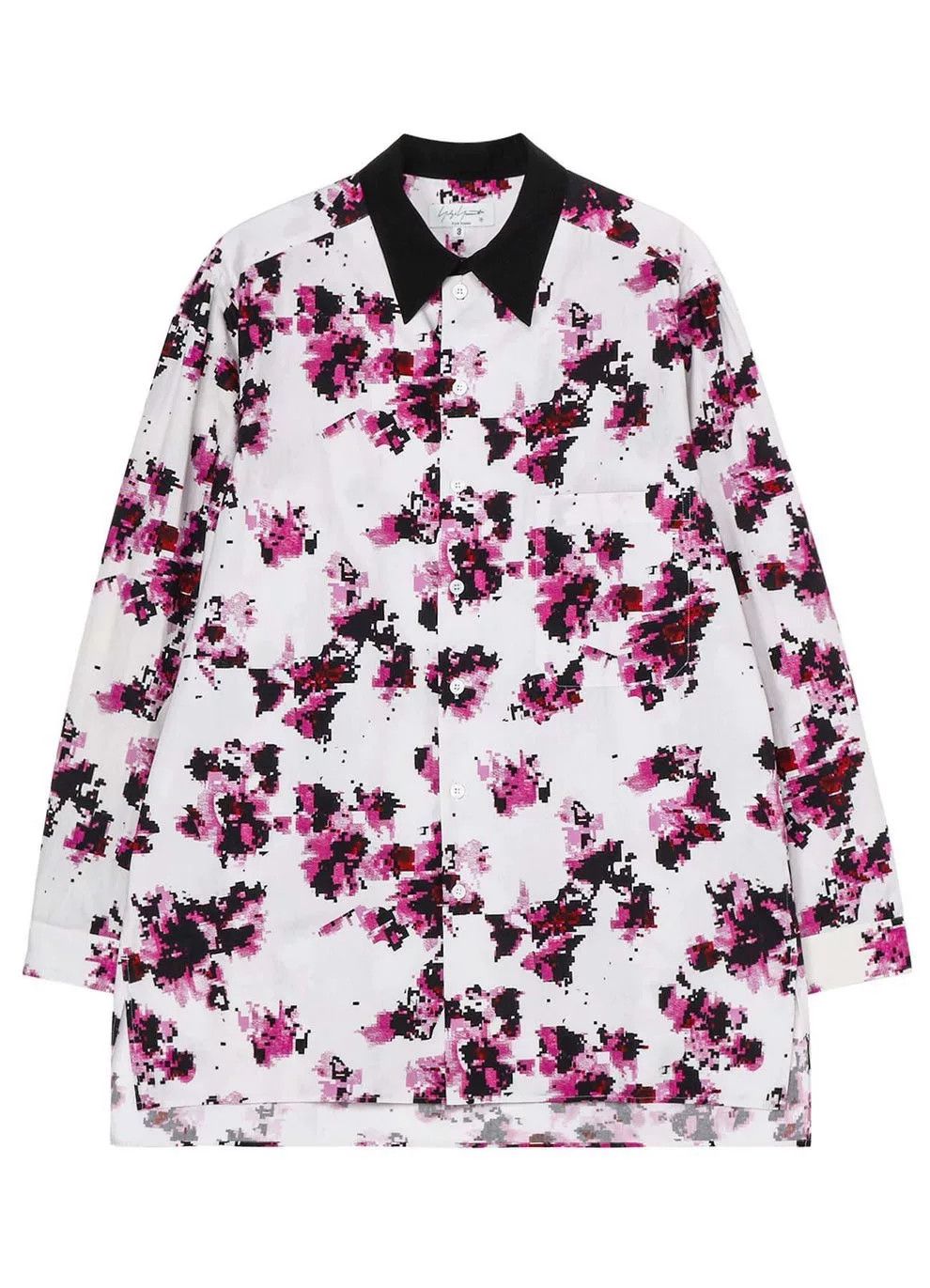 Yohji Yamamoto Yohji Yamamoto Floral Shirt with Black Collar Size L / US 10 / IT 46 - 5 Thumbnail