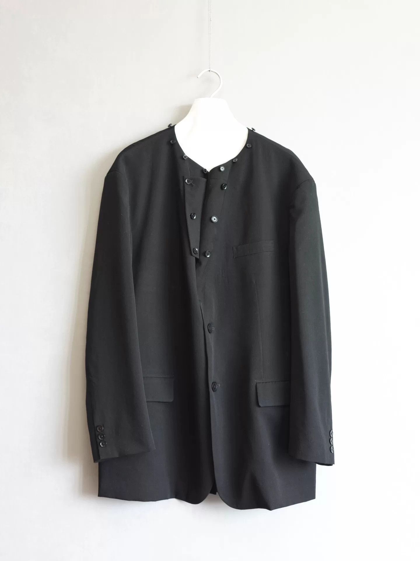 Yohji Yamamoto yohji yamamoto detachable collar jacket Size US L / EU 52-54 / 3 - 3 Thumbnail