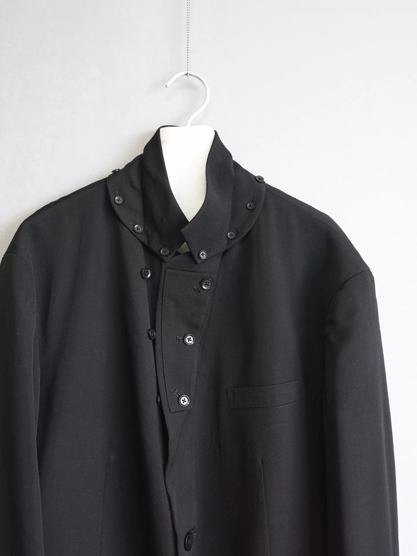 Yohji Yamamoto yohji yamamoto detachable collar jacket Size US L / EU 52-54 / 3 - 6 Thumbnail