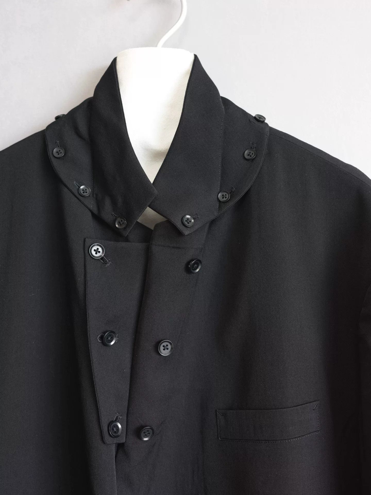 Yohji Yamamoto yohji yamamoto detachable collar jacket Size US L / EU 52-54 / 3 - 7 Thumbnail