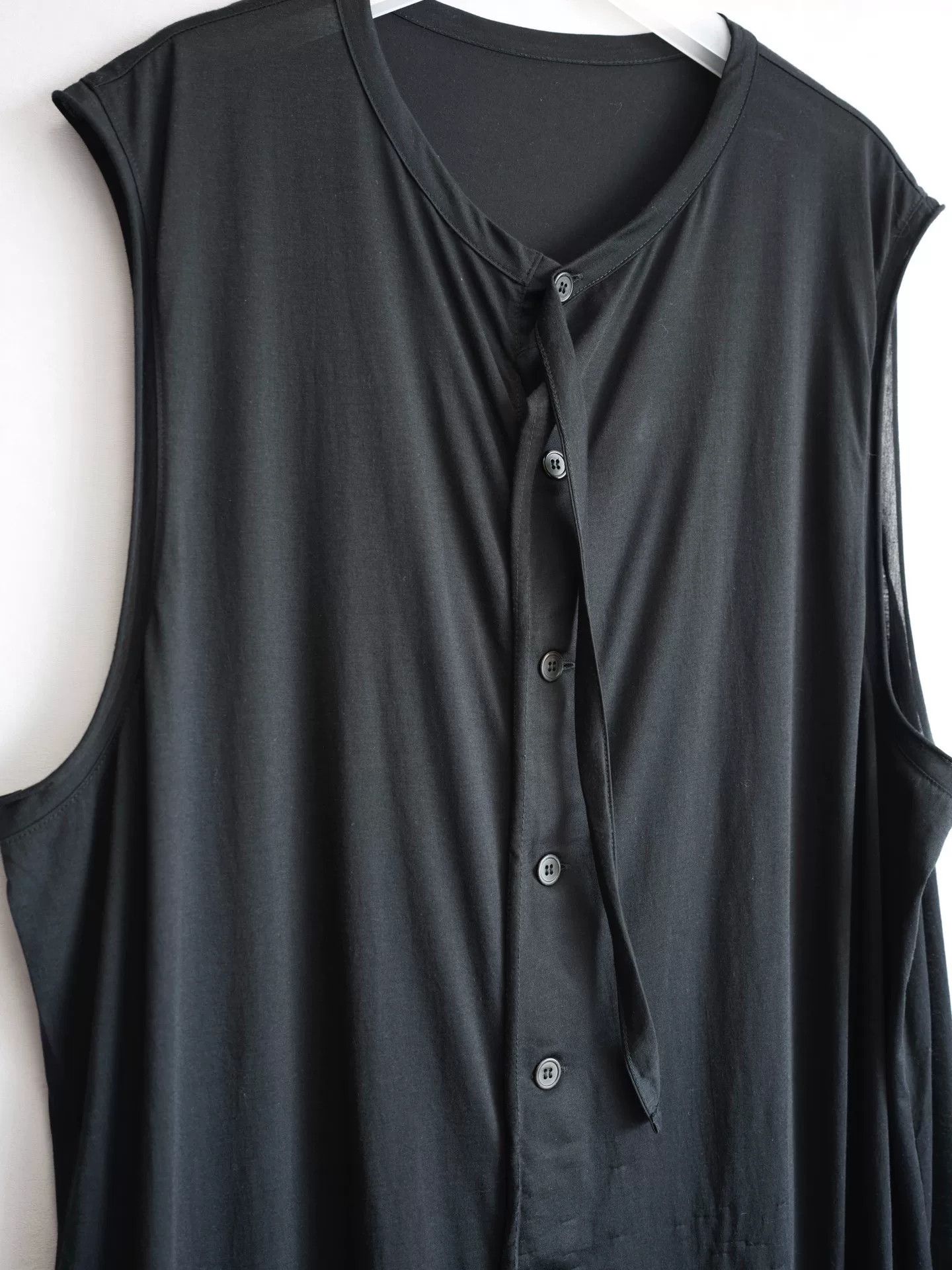 Yohji Yamamoto Yohji Yamamoto Sleeveless Printed Long Shirt Size M / US 6-8 / IT 42-44 - 8 Thumbnail