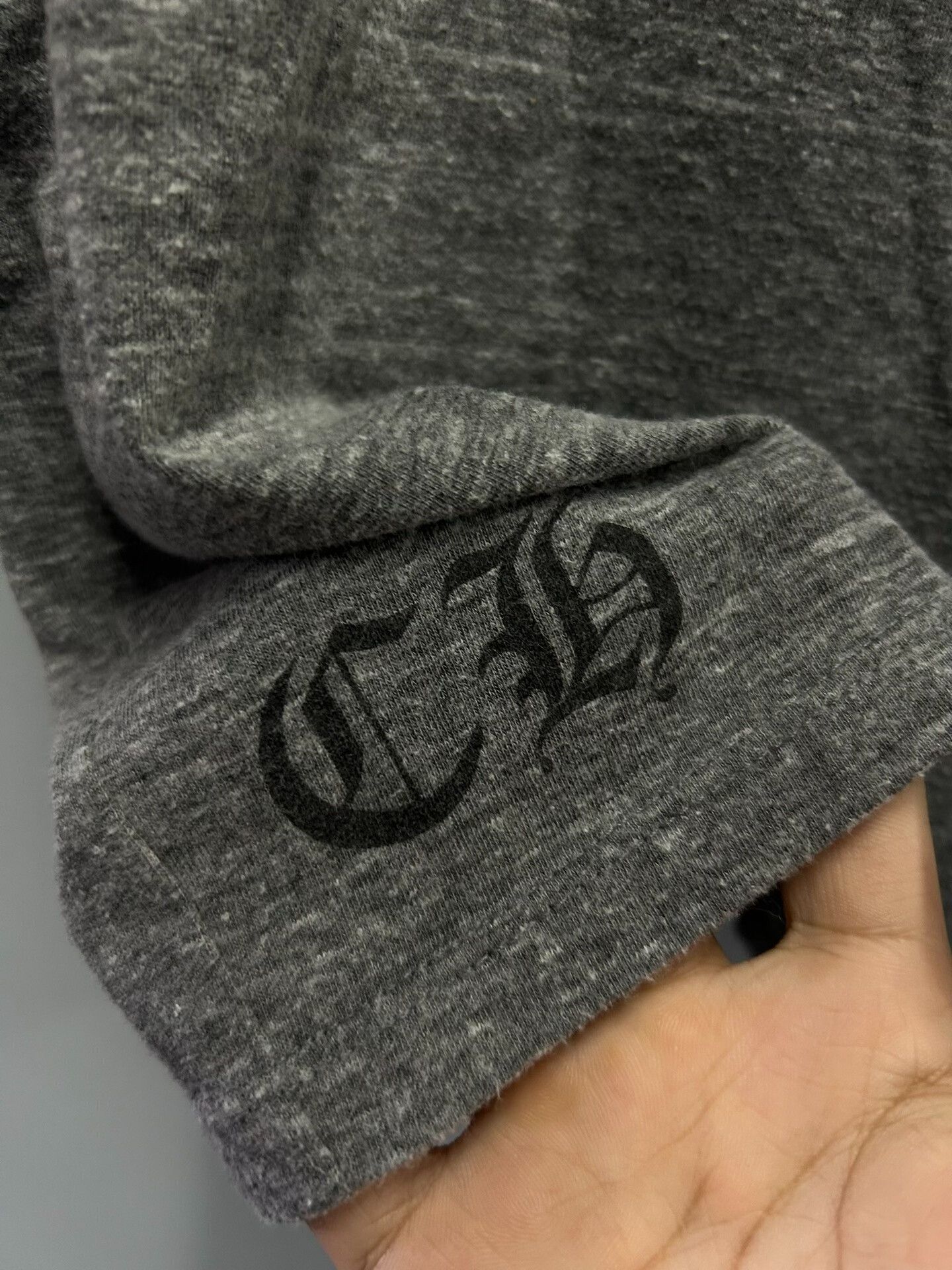 Chrome Hearts chrome hearts gray deep v-neck short sleeve tee Size L / US 10 / IT 46 - 3 Thumbnail