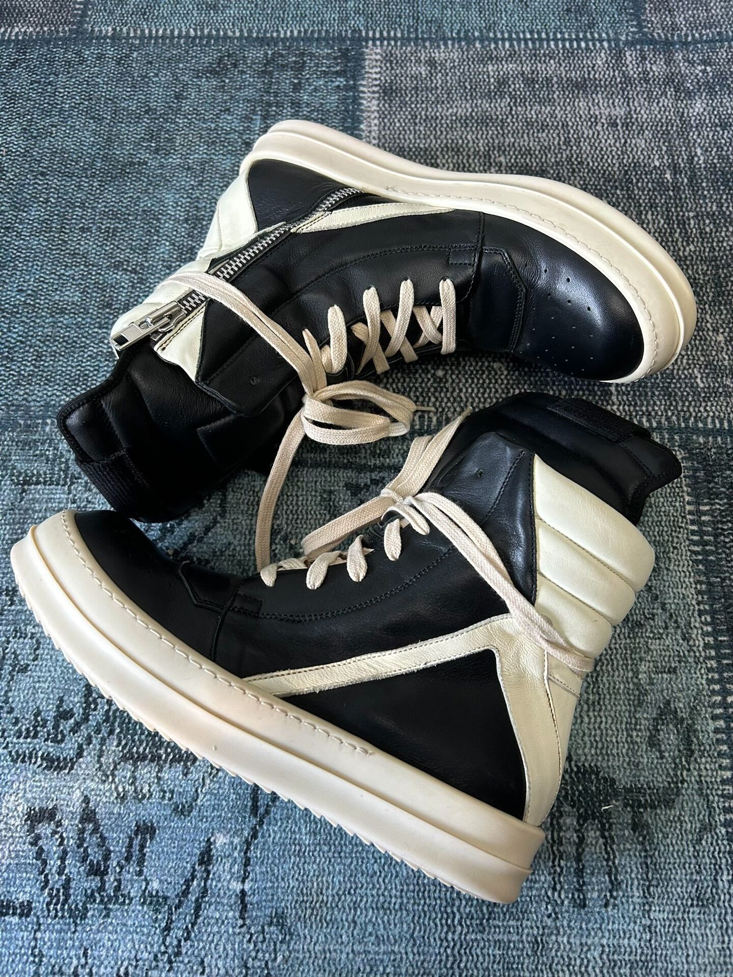 Rick Owens rick owens black high-top sneakers size 38.5 Size US 8.5 / EU 41-42 - 4 Thumbnail