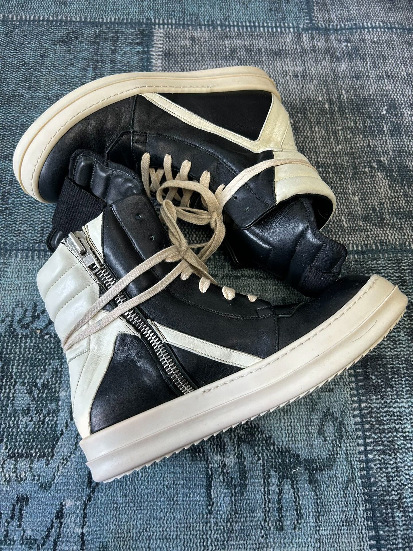 Rick Owens rick owens black high-top sneakers size 38.5 Size US 8.5 / EU 41-42 - 3 Thumbnail