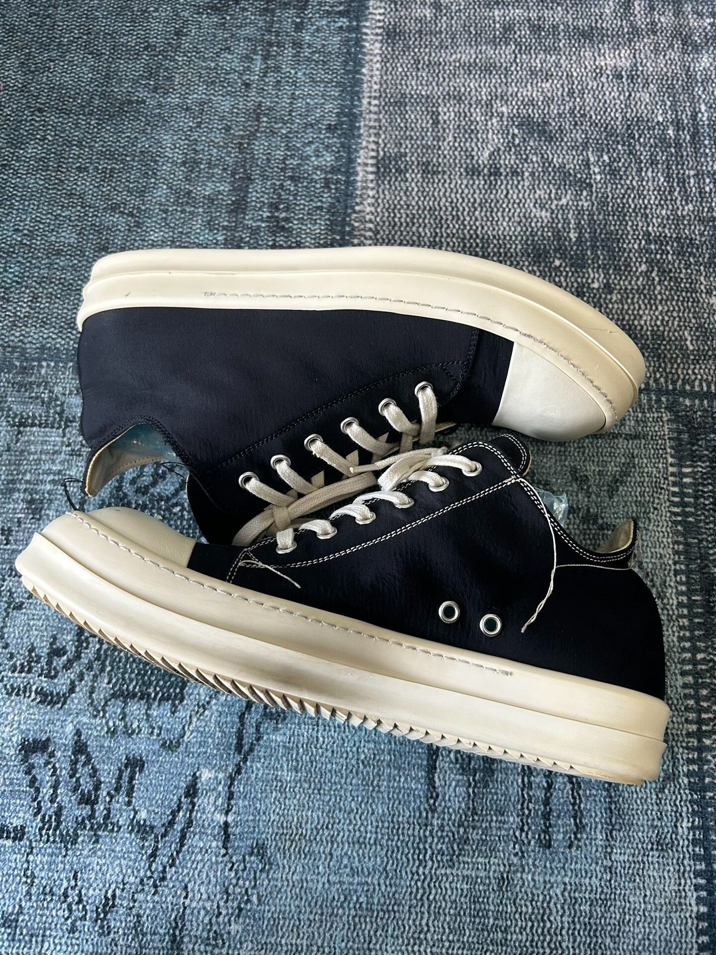 Rick Owens rick owens low-top canvas sneakers size 42 Size US 9 / EU 42 - 3 Thumbnail