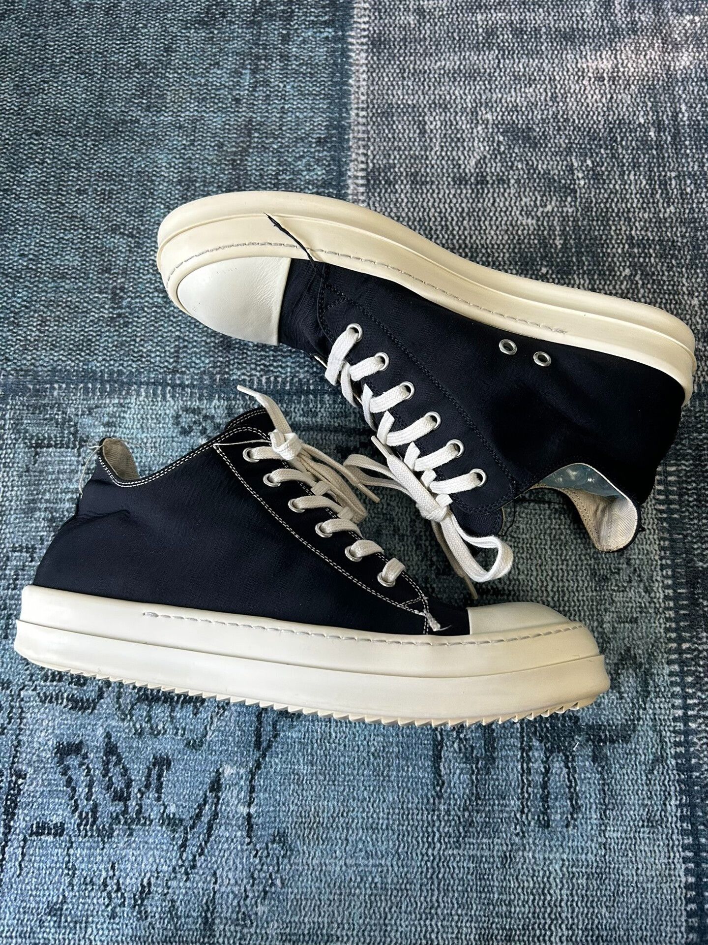 Rick Owens rick owens low-top canvas sneakers size 42 Size US 9 / EU 42 - 4 Thumbnail