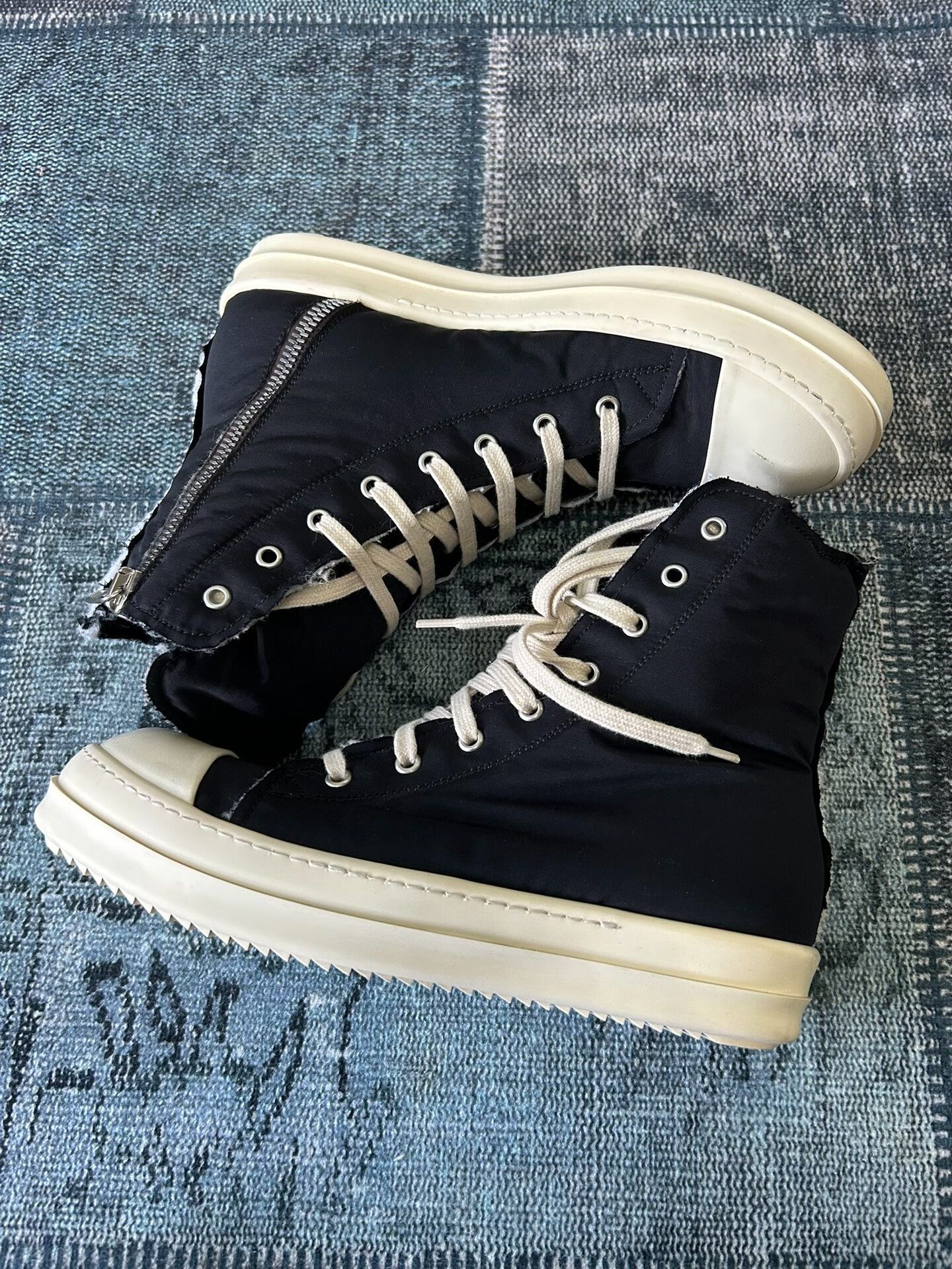 Rick Owens rick owens high top canvas sneakers Size US 8 / EU 41 - 4 Thumbnail