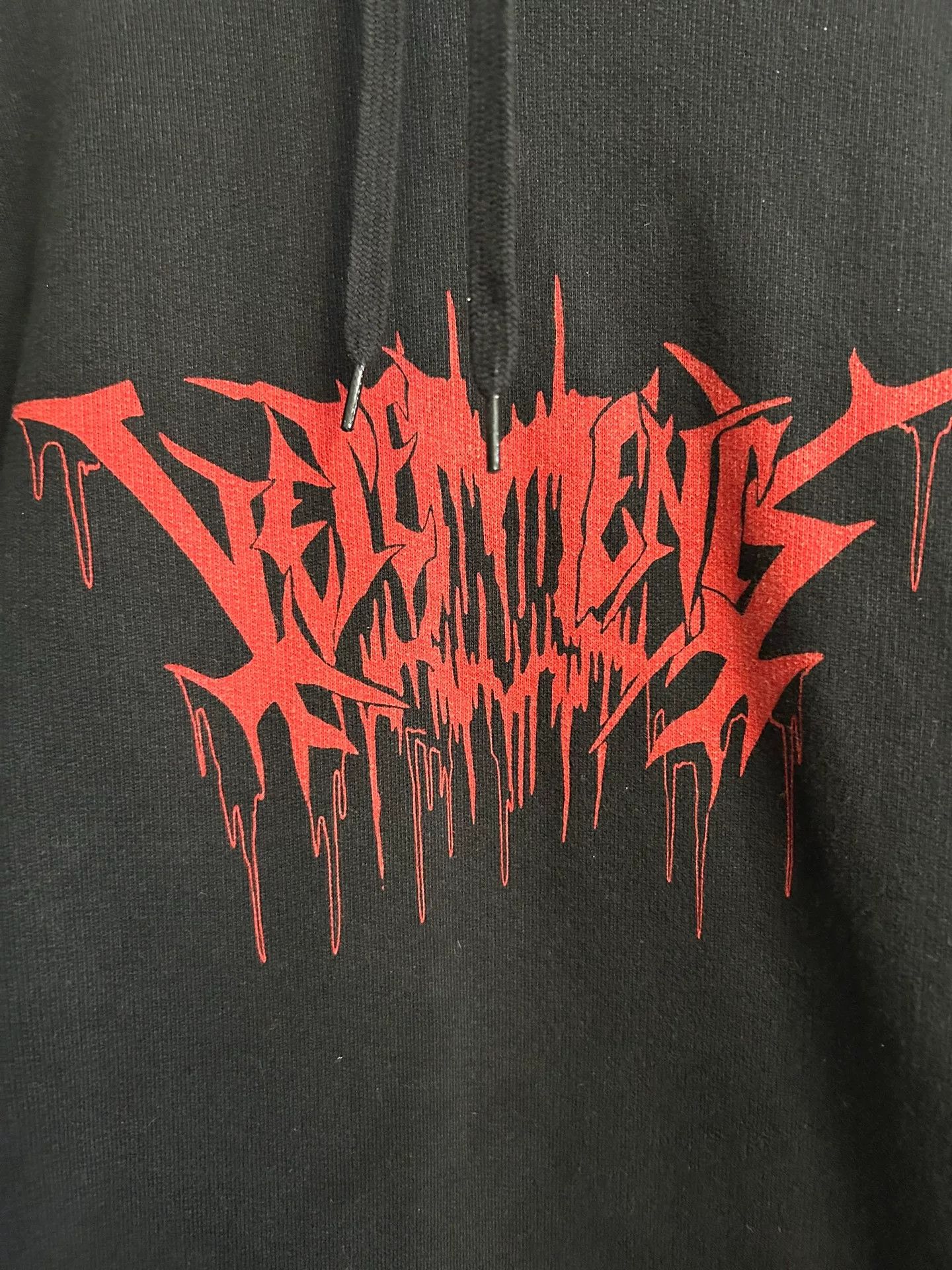 Vetements vetements black graphic hoodie sweatshirt 18ss Size US S / EU 44-46 / 1 - 2 Thumbnail