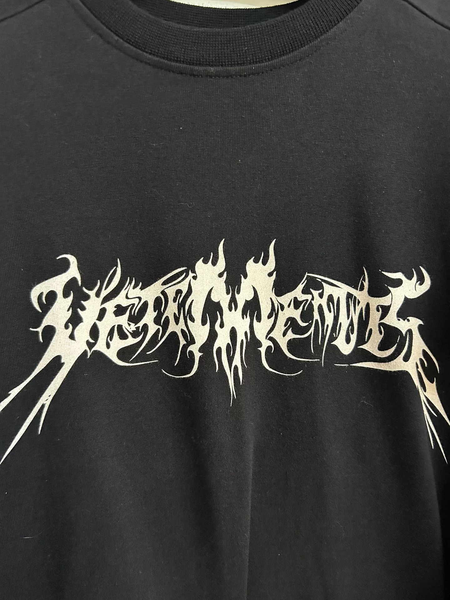 Vetements vetements long black hoodie with gothic design Size XS / US 0-2 / IT 36-38 - 2 Thumbnail