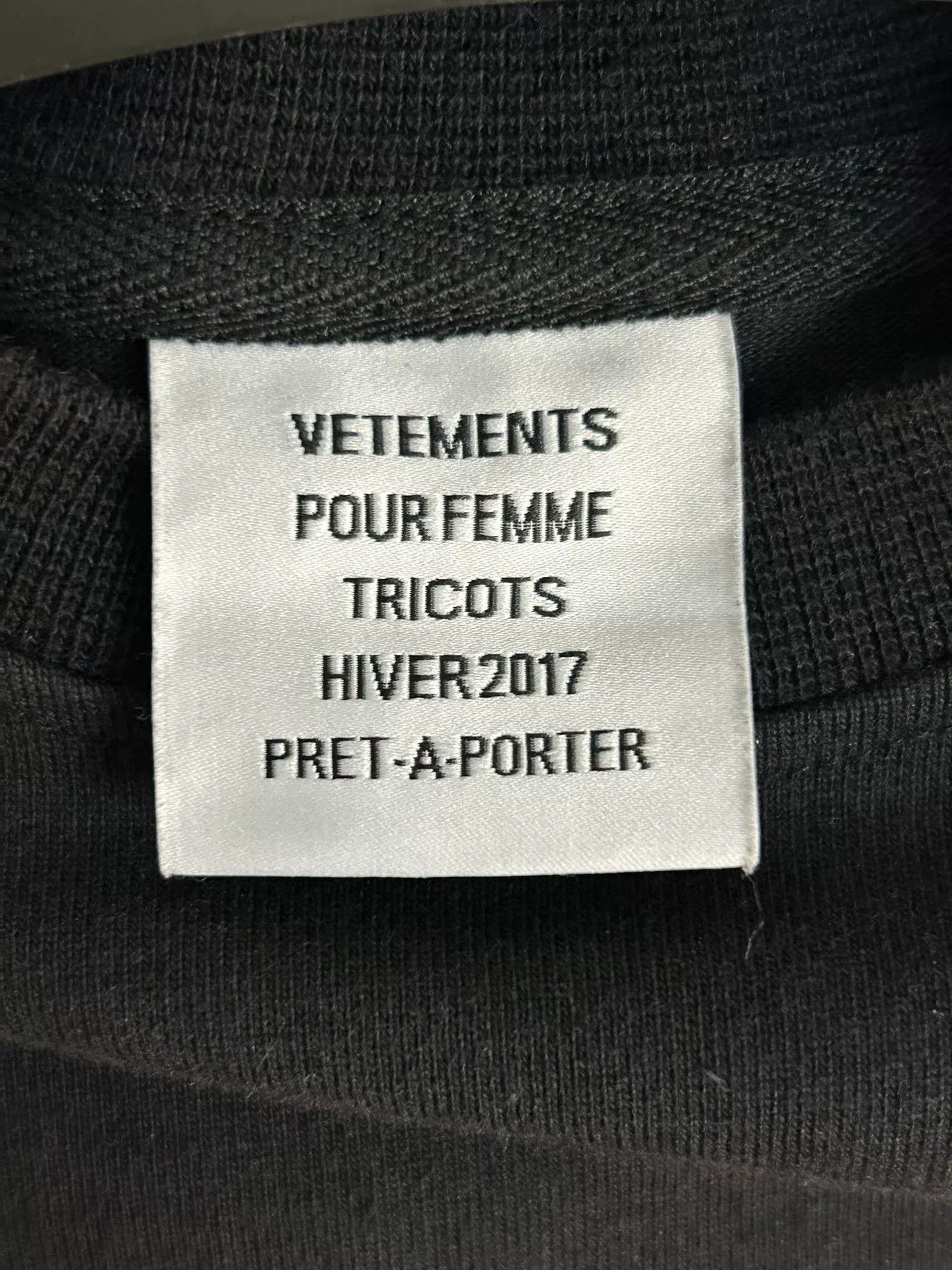 Vetements vetements long black hoodie with gothic design Size XS / US 0-2 / IT 36-38 - 6 Thumbnail