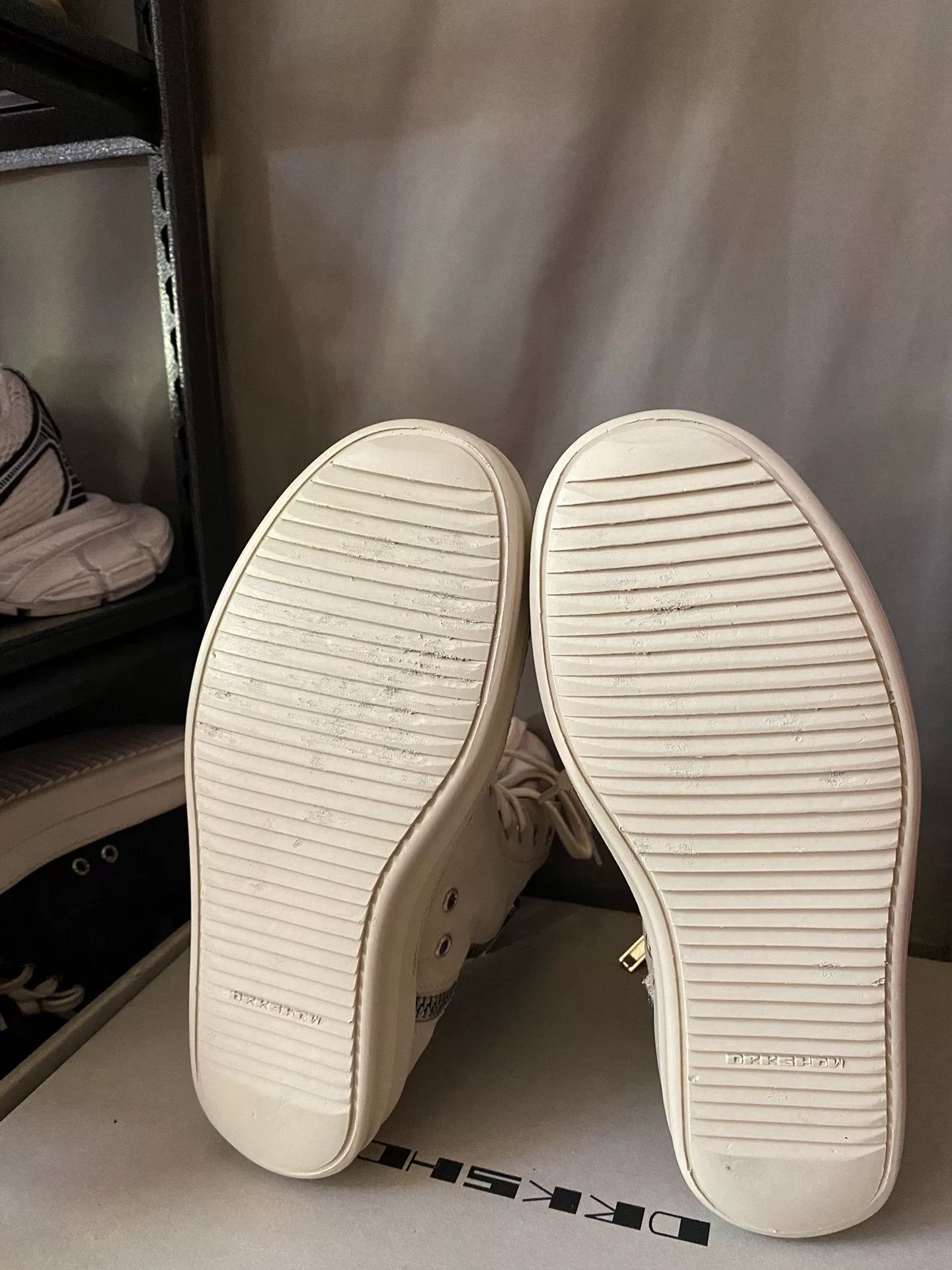 Rick Owens rick owens milk color high-top sneakers Size US 8 / EU 41 - 6 Thumbnail