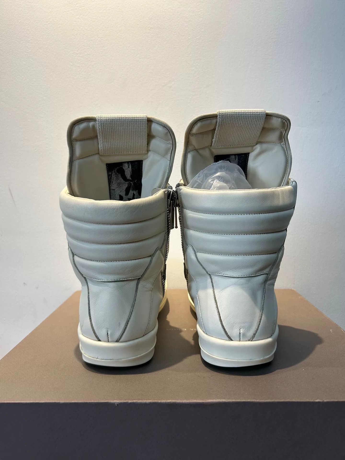 Rick Owens rick owens white high-top sneakers size 42 Size US 9 / EU 42 - 4 Thumbnail