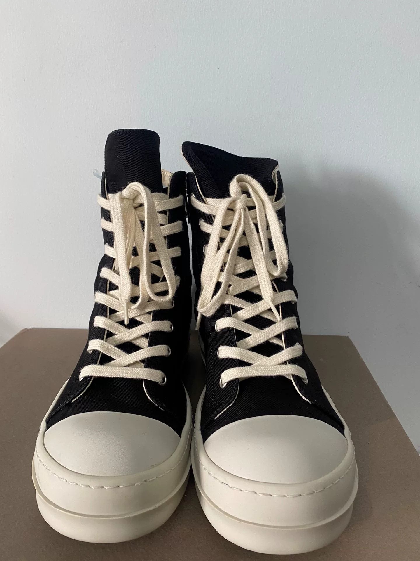 Rick Owens rick owens high-top canvas sneakers size 39.5 Size US 7.5 / EU 40-41 - 2 Thumbnail