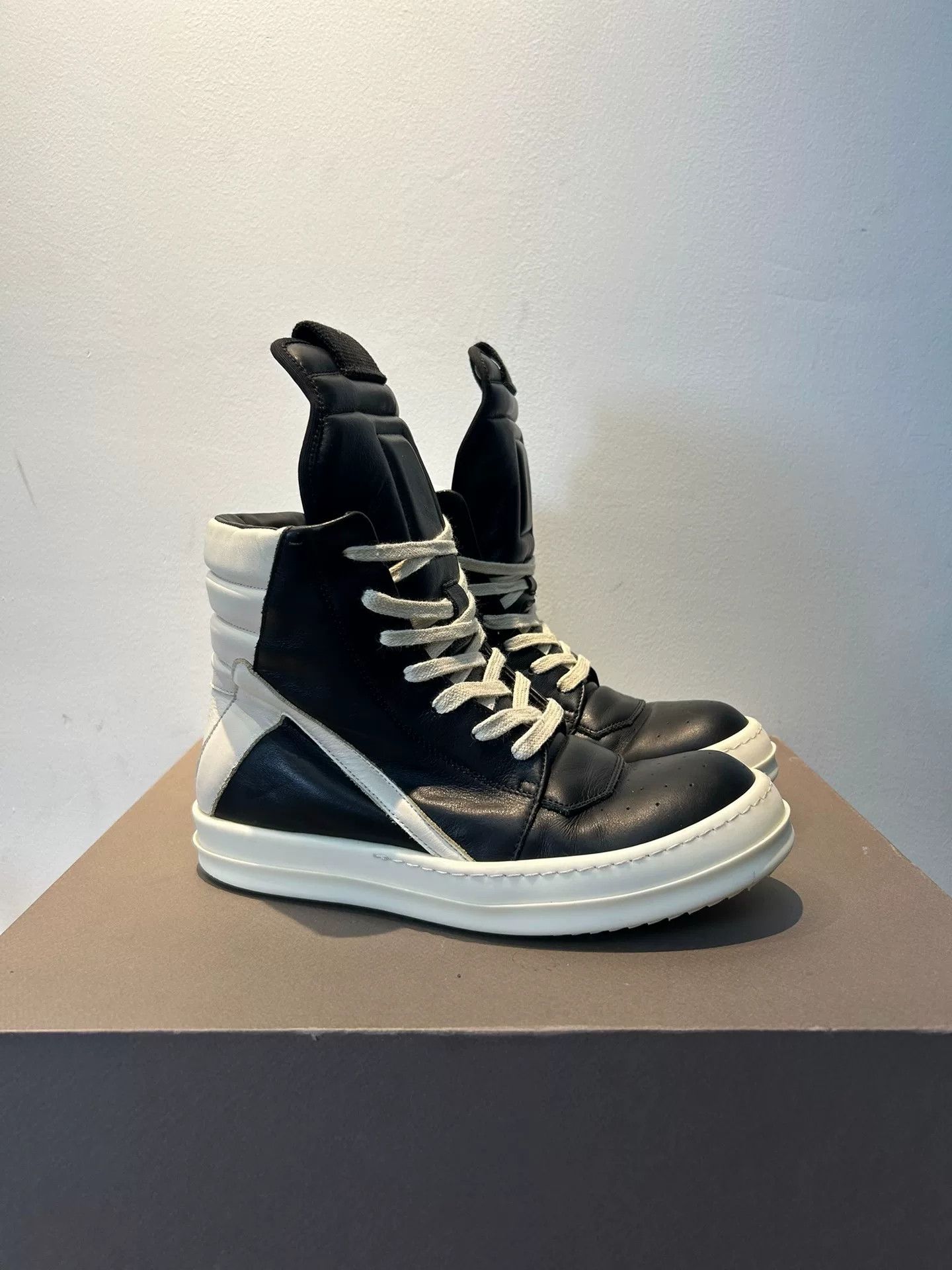 Rick Owens rick owens leather high-top sneakers size 38 Size US 7.5 / EU 40-41 - 3 Thumbnail