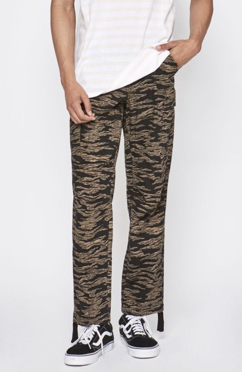 Pacsun Pacsun Tiger Camo Cargo Pants Straight Fit Size US 29 - 1 Thumbnail