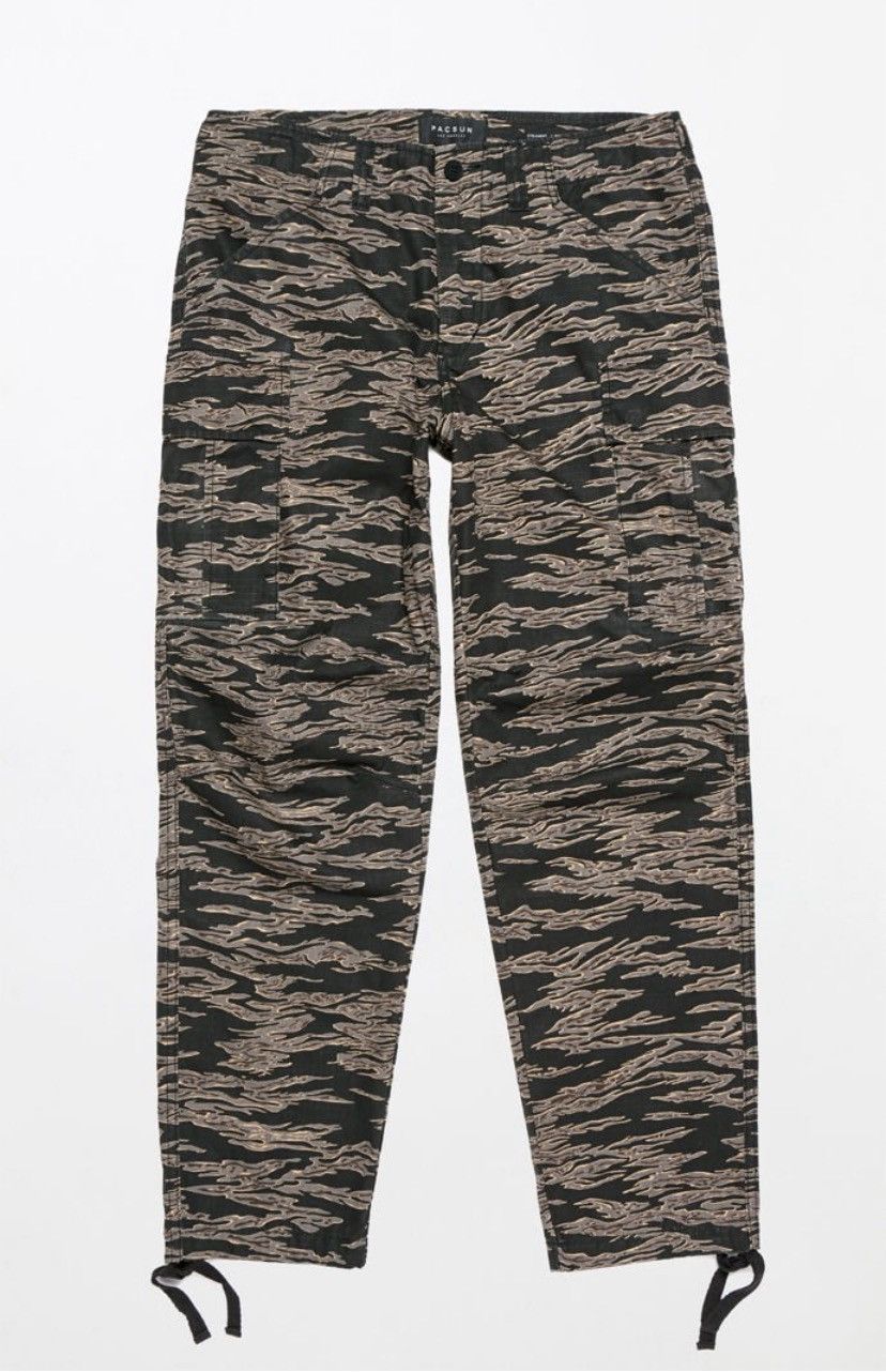 Pacsun Pacsun Tiger Camo Cargo Pants Straight Fit Size US 29 - 8 Thumbnail