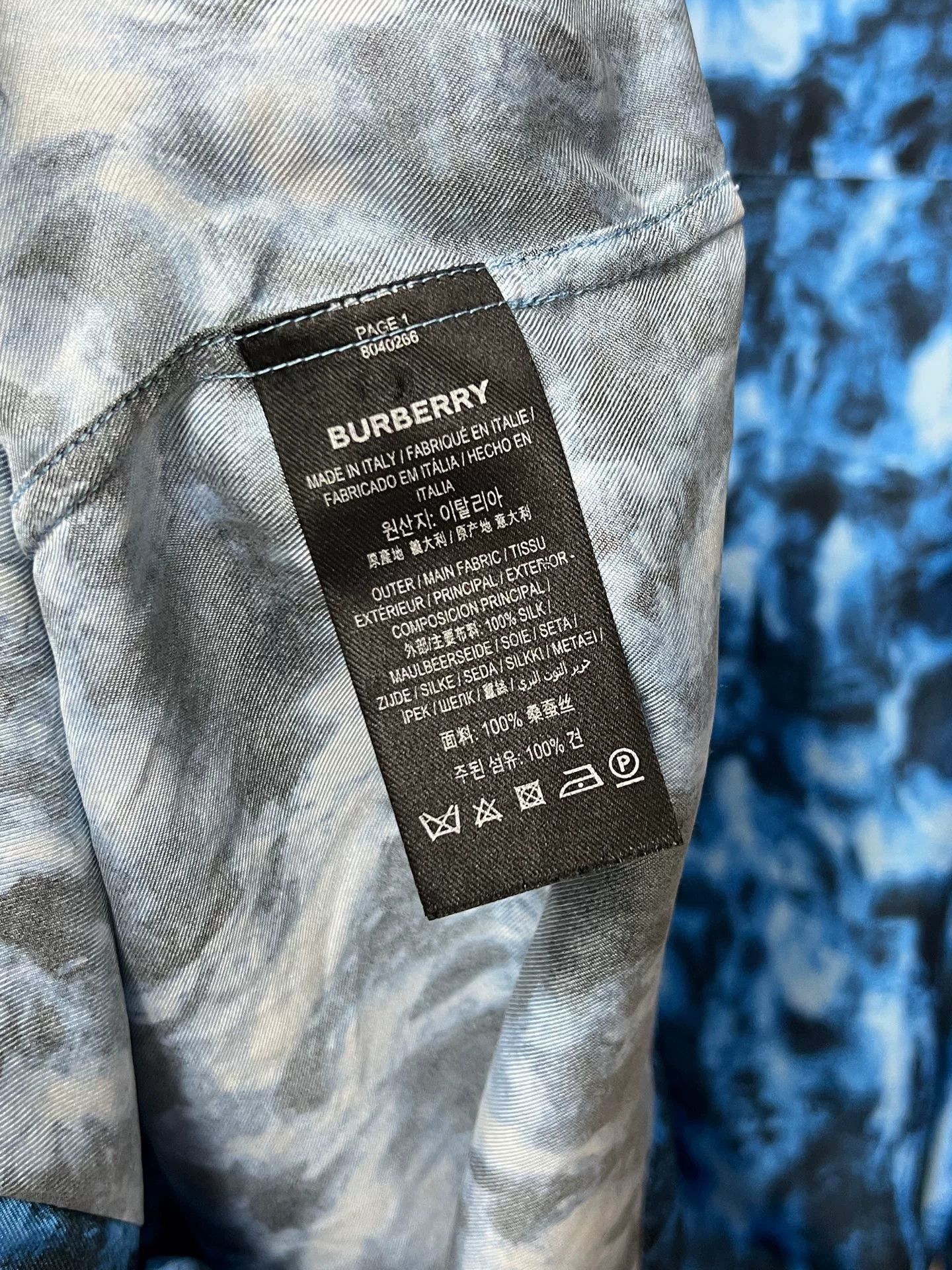 Burberry burberry silk ocean shirt in blue Size US M / EU 48-50 / 2 - 3 Thumbnail