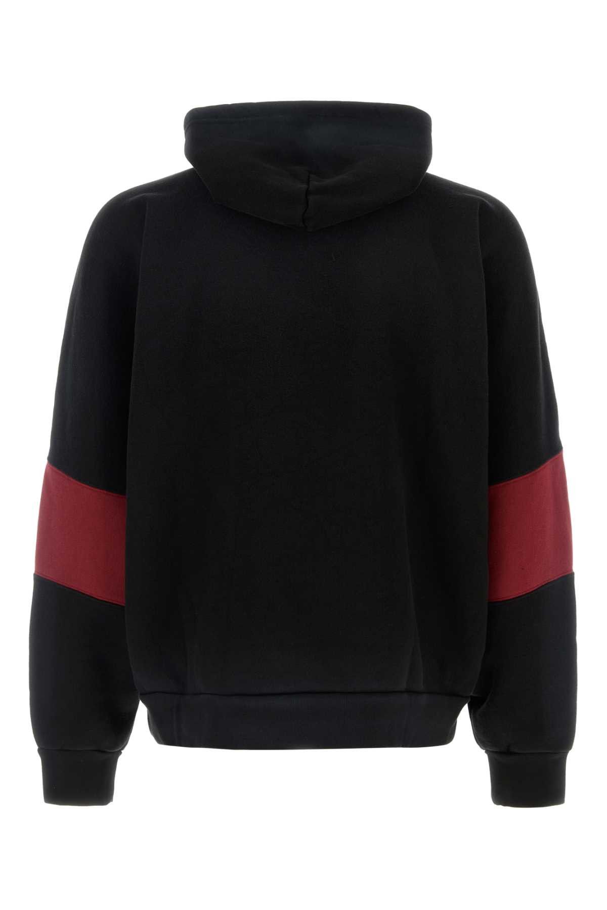 Willy Chavarria Black Cotton Oversize Sweatshirt Size US M / EU 48-50 / 2 - 2 Thumbnail