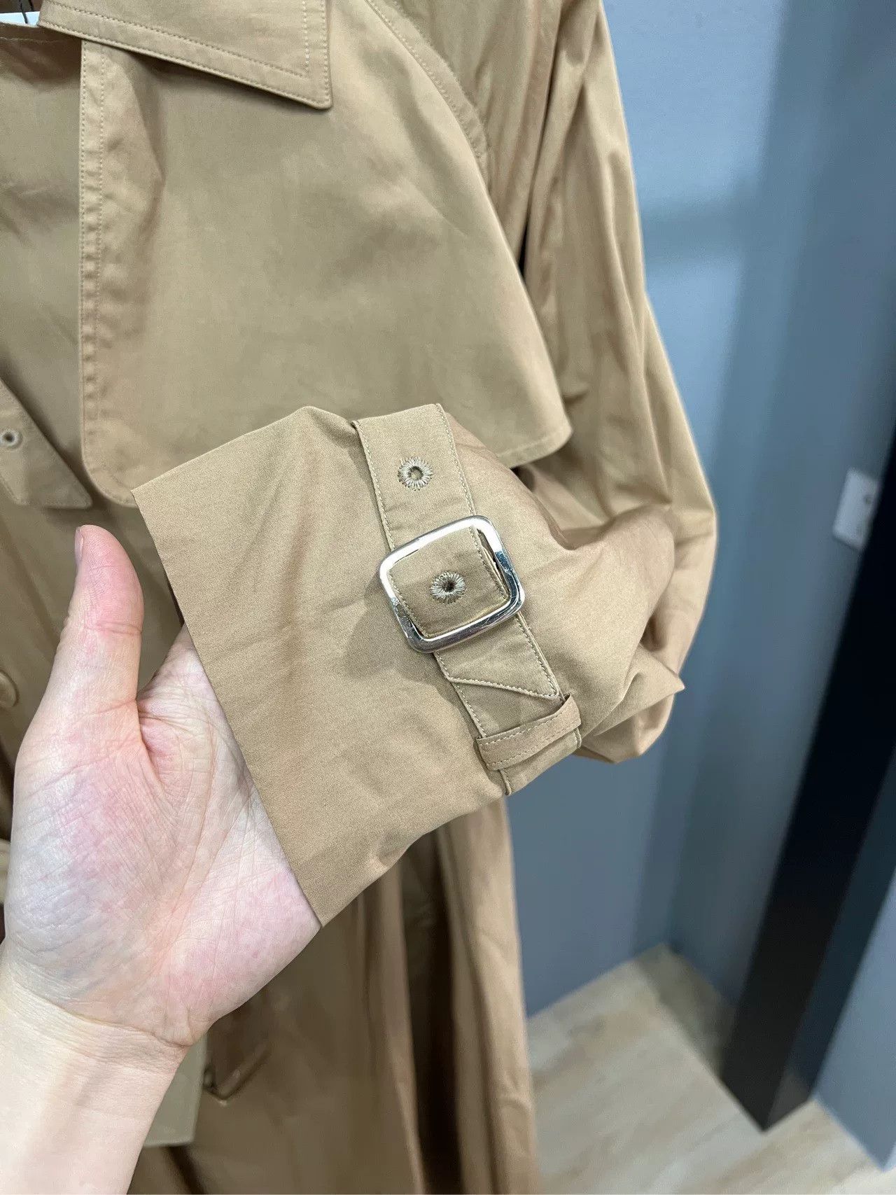 Max Mara Maxmara Double-Breasted Trench Coat Size 34 Size XS / US 0-2 / IT 36-38 - 3 Thumbnail