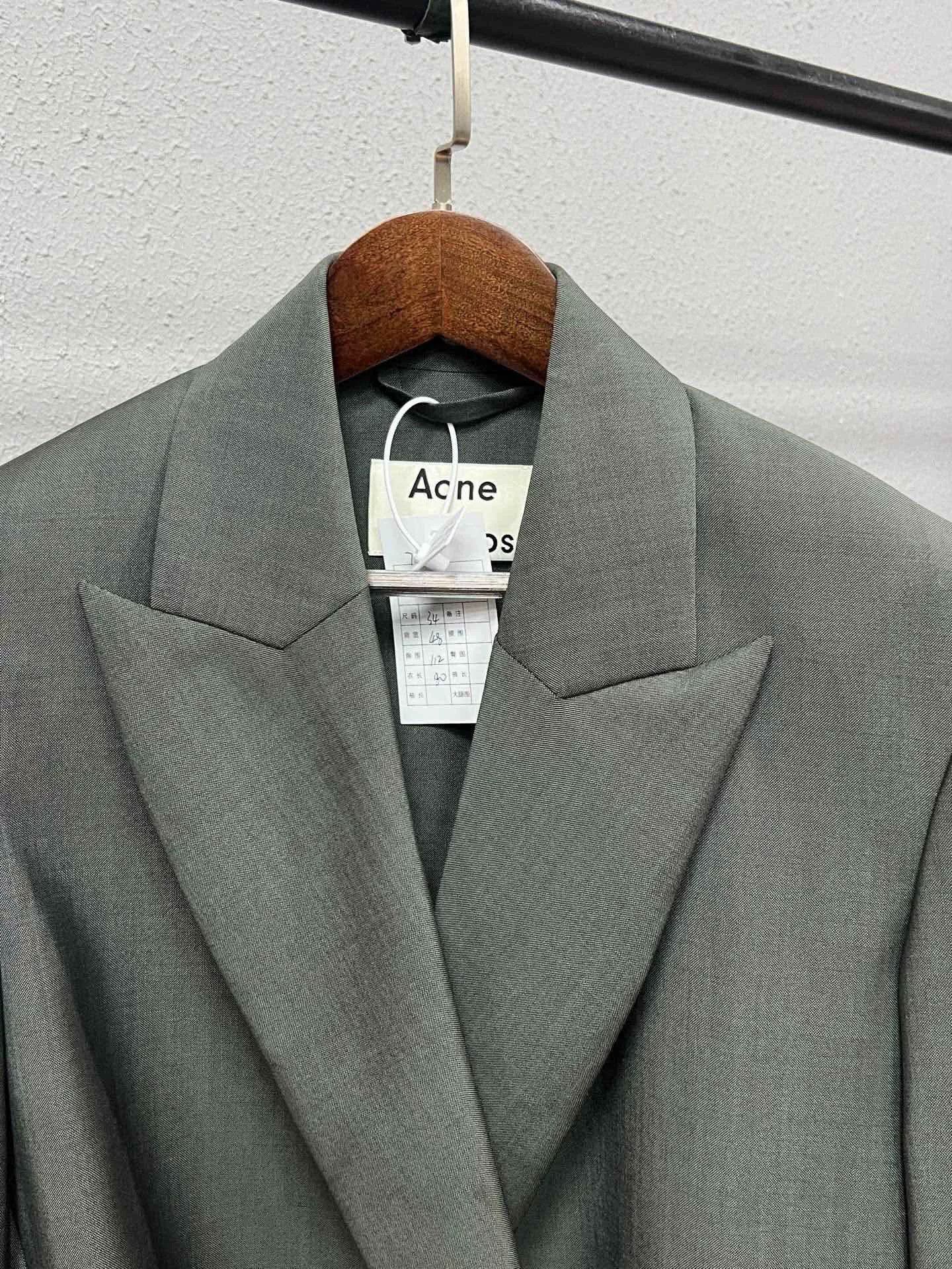 Acne Studios Acne Studios Tailored Green Blazer Size XS / US 0-2 / IT 36-38 - 3 Thumbnail
