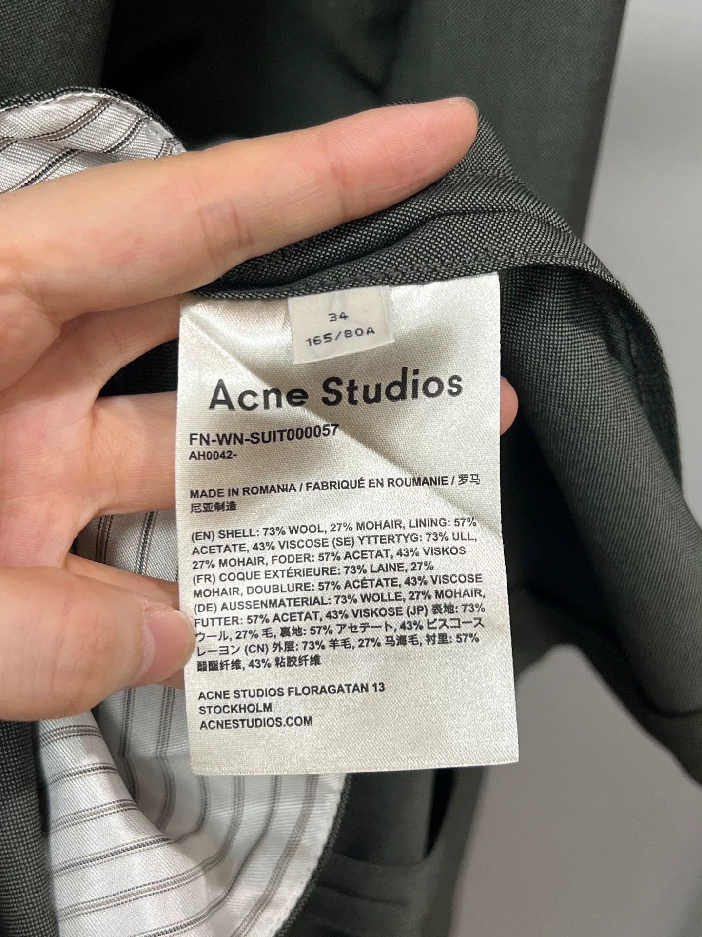 Acne Studios Acne Studios Tailored Green Blazer Size XS / US 0-2 / IT 36-38 - 4 Thumbnail
