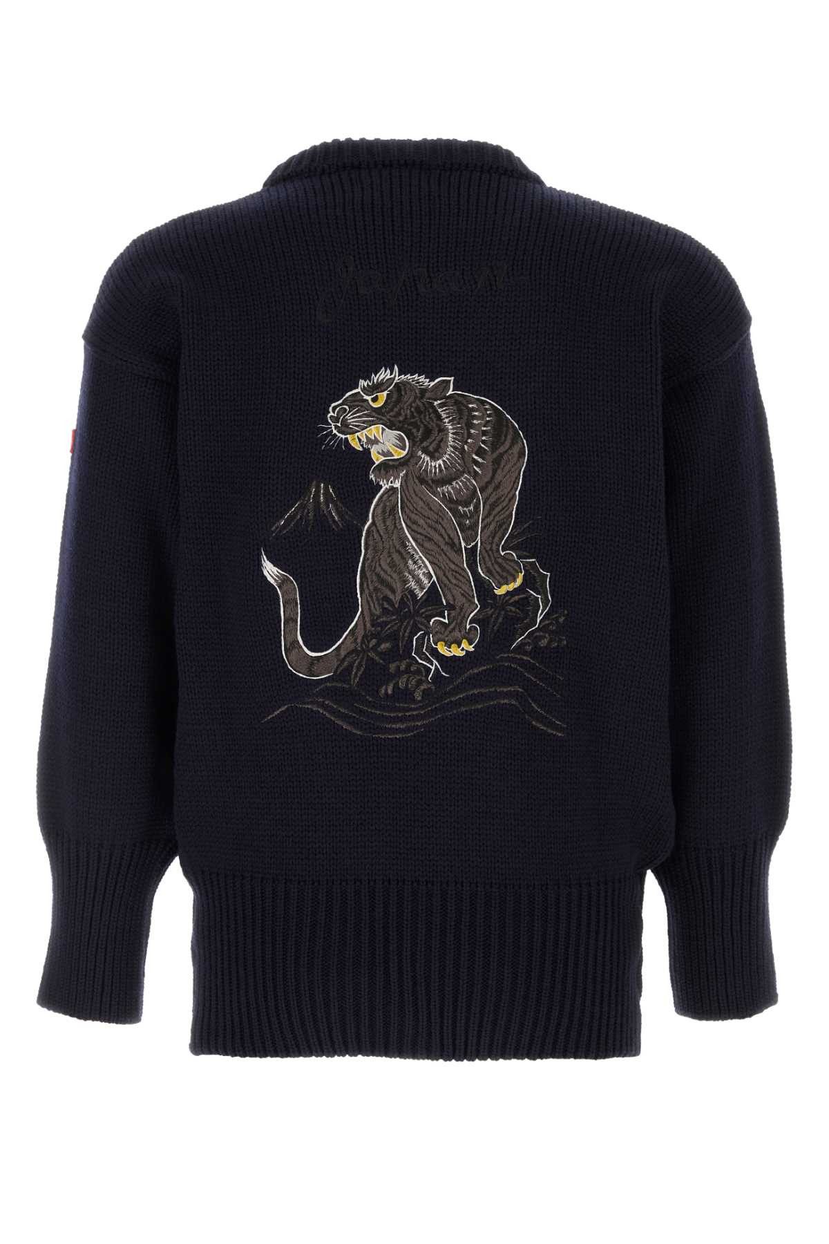 Junya Watanabe Midnight Blue Wool Sweater Size US L / EU 52-54 / 3 - 2 Thumbnail