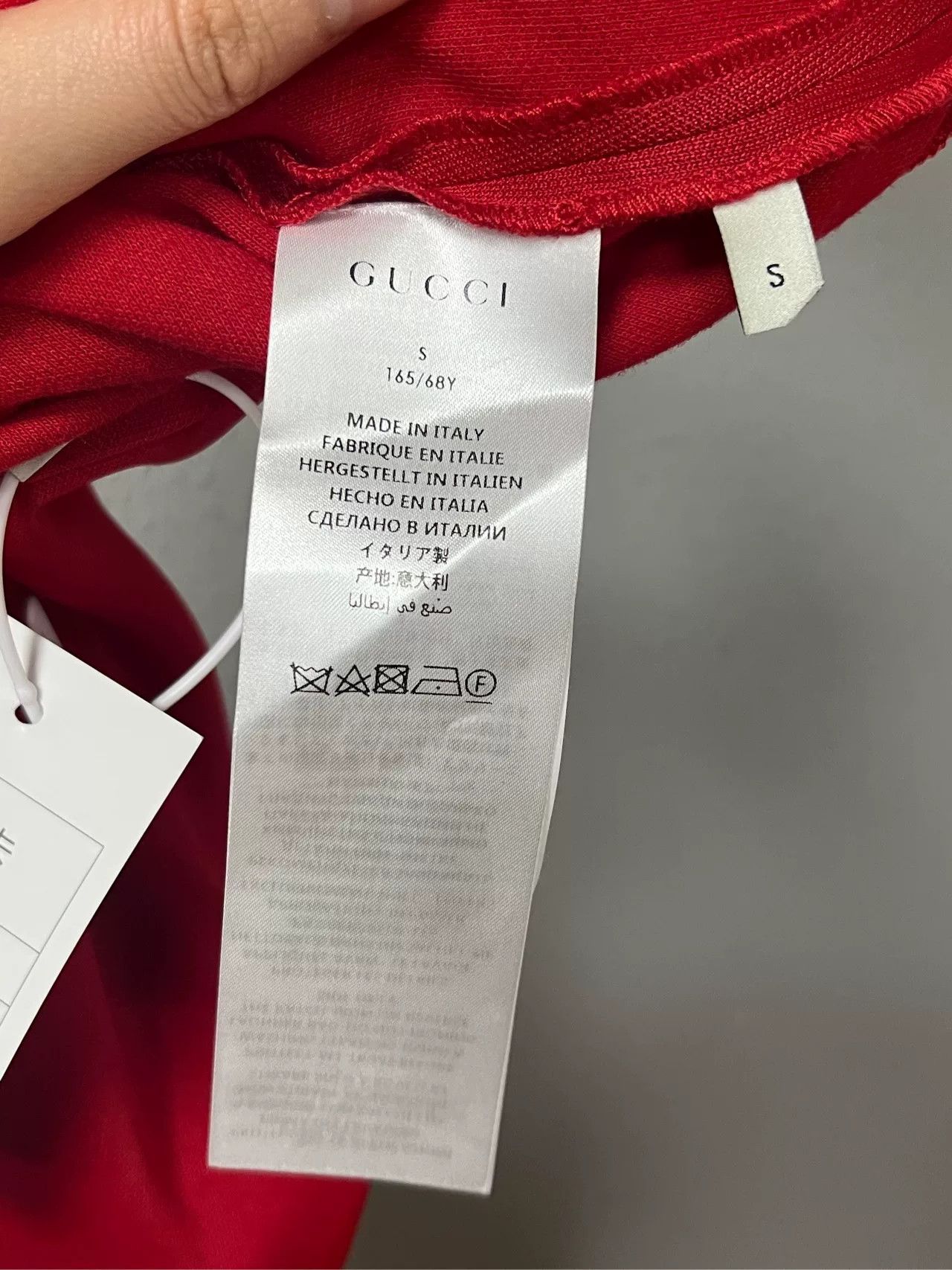 Gucci gucci red rhinestone track pants Size 23" - 3 Thumbnail