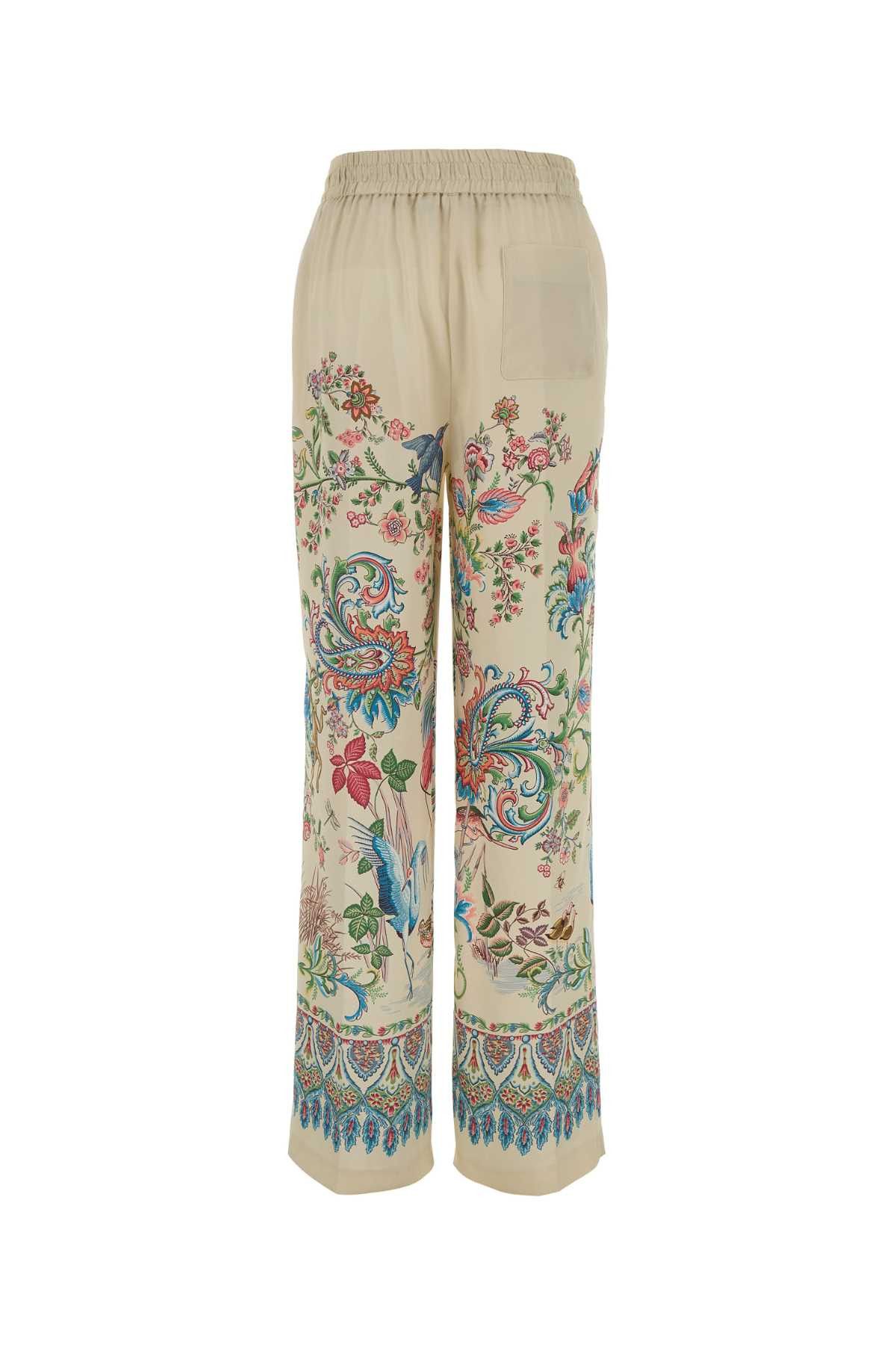 Etro Printed Satin Pant Size 27" / US 4 / IT 40 - 2 Thumbnail