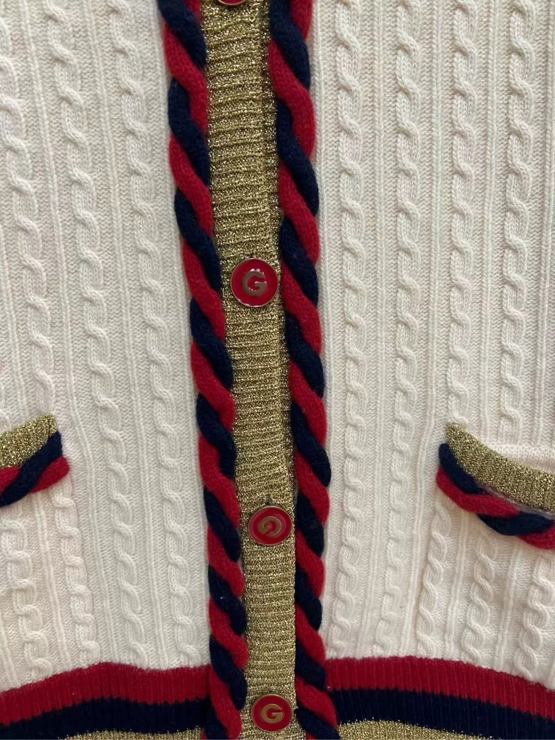 Gucci Gucci Cream Cable Knit Long Cardigan Size M / US 6-8 / IT 42-44 - 3 Thumbnail