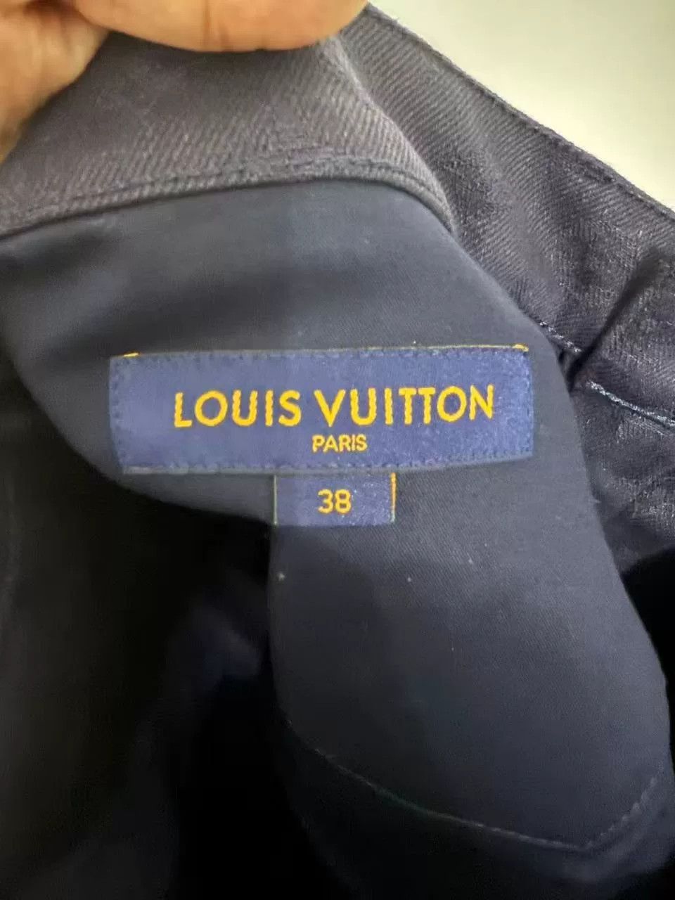 Louis Vuitton louis vuitton dark pattern logo denim jeans Size US 27 - 5 Thumbnail