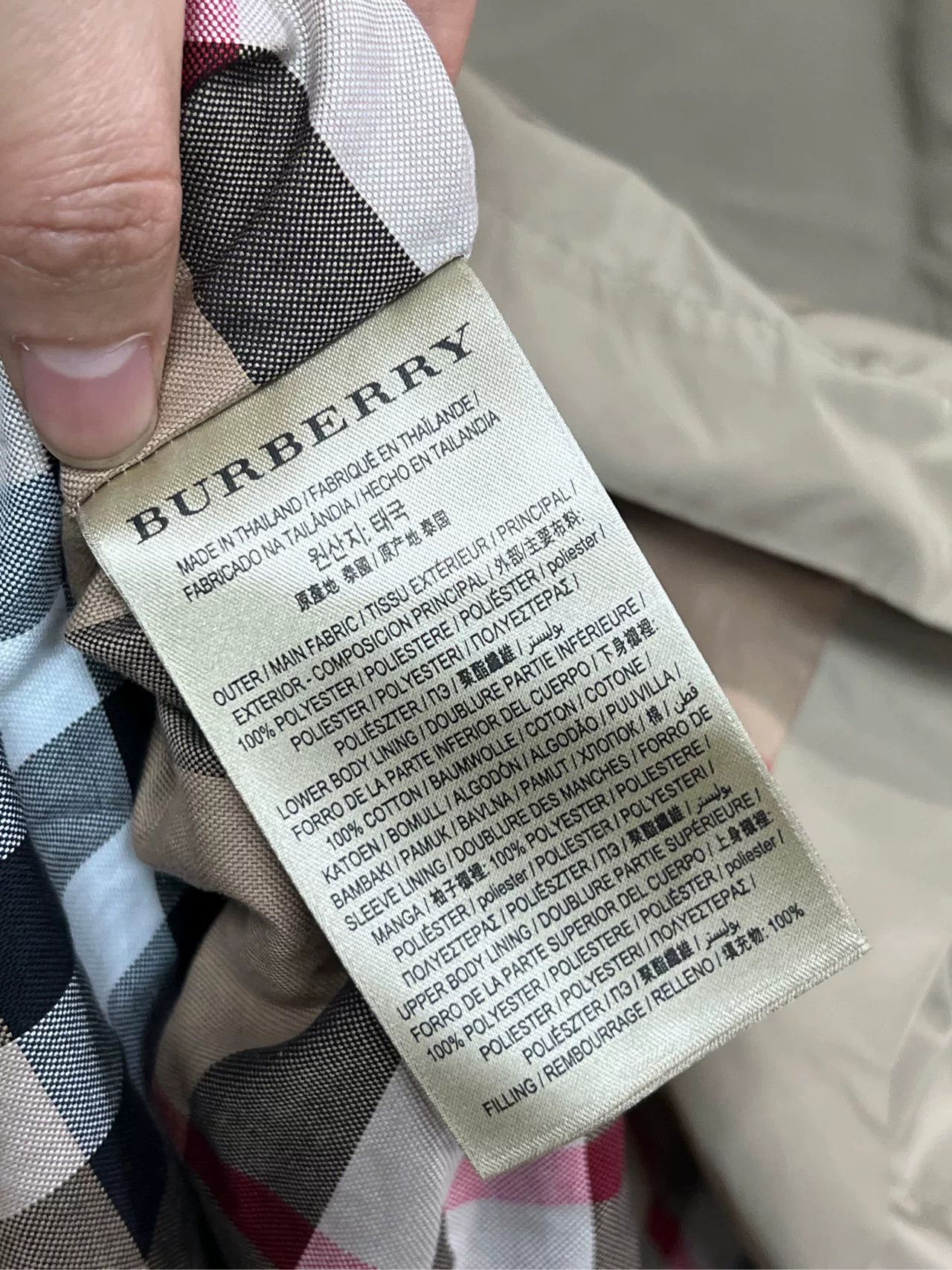 Burberry burberry khaki check trench coat Size L / US 10 / IT 46 - 3 Thumbnail