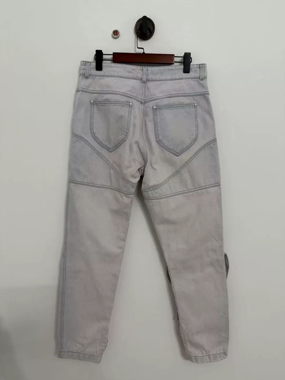 Louis Vuitton Louis Vuitton Blue Pink Detailed Denim Pants Size US 30 / EU 46 - 2 Thumbnail