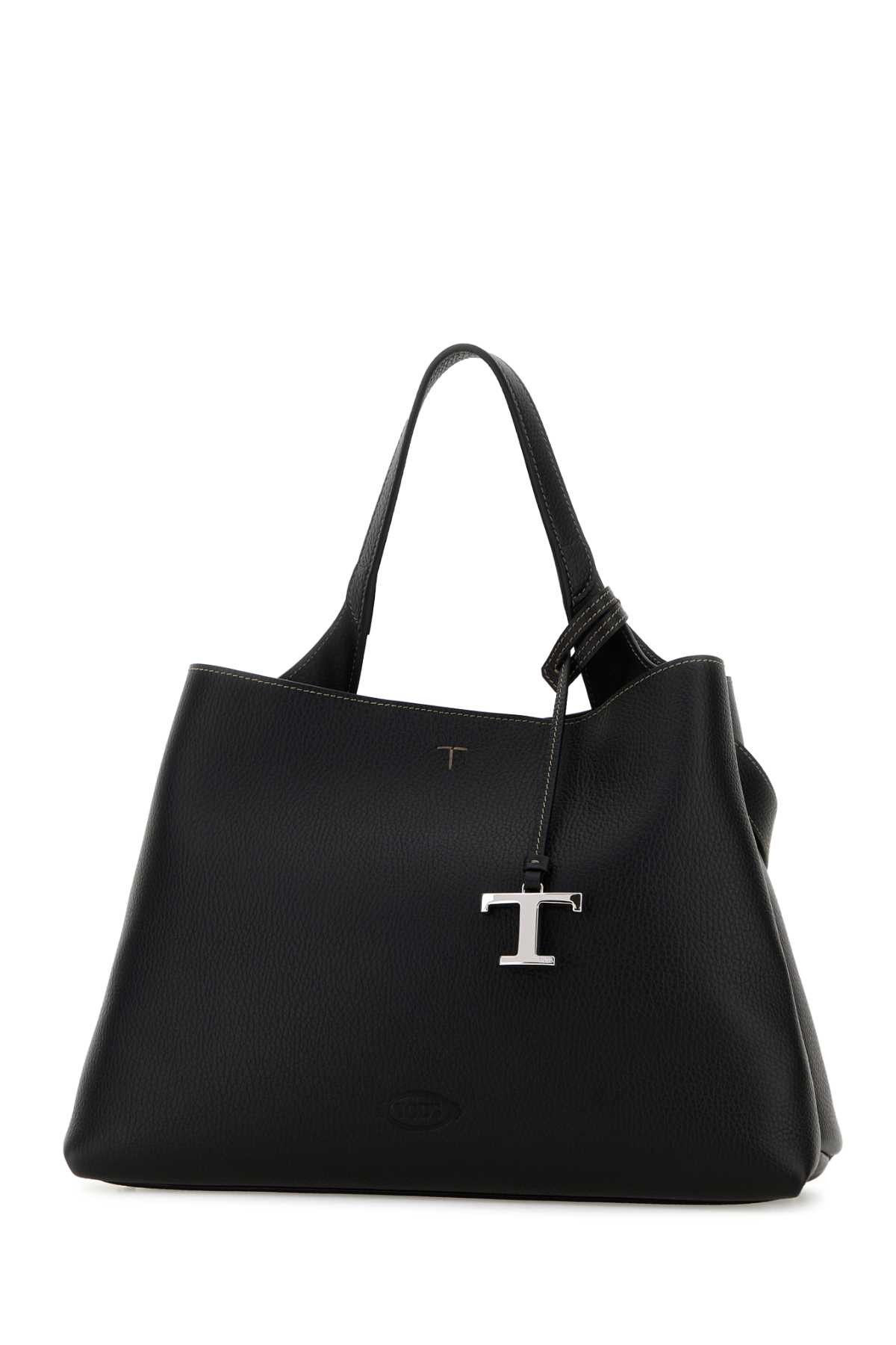 Tod's Black Leather Medium Handbag Size ONE SIZE - 2 Thumbnail