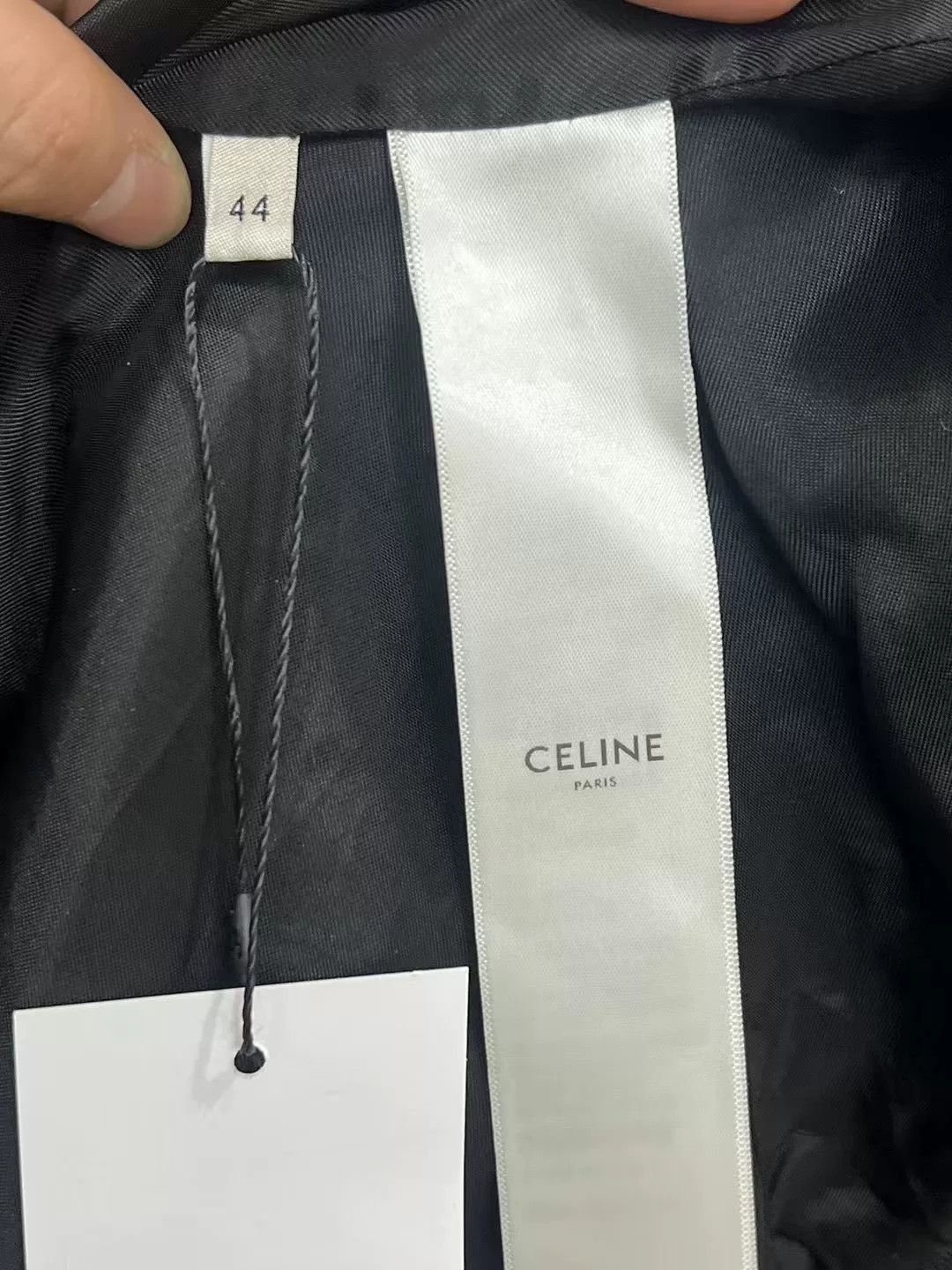 Celine celine logo bomber jacket in black Size US L / EU 52-54 / 3 - 5 Thumbnail