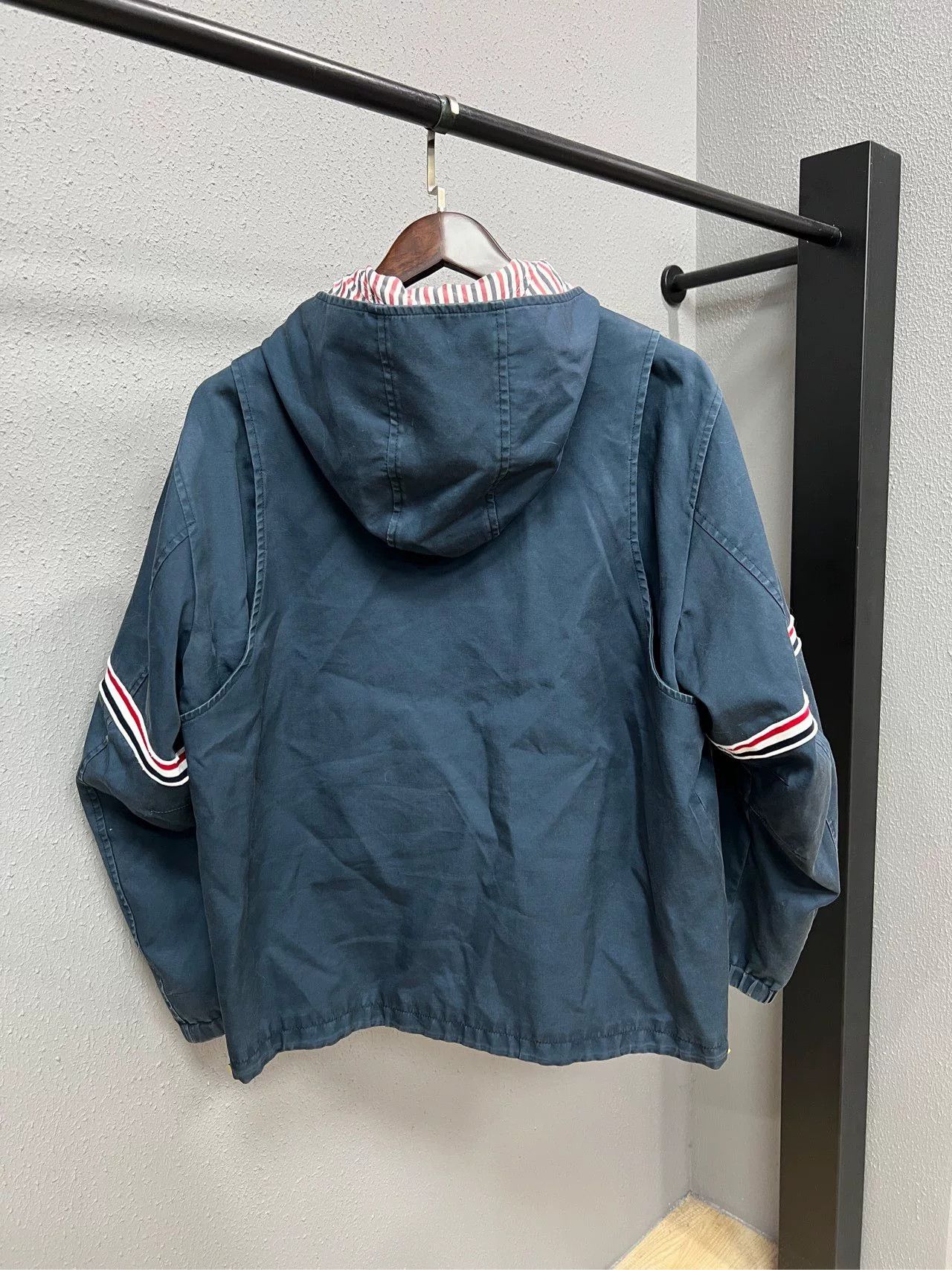 Thom Browne Thom Browne Windbreaker Jacket with Logo Size US M / EU 48-50 / 2 - 2 Thumbnail