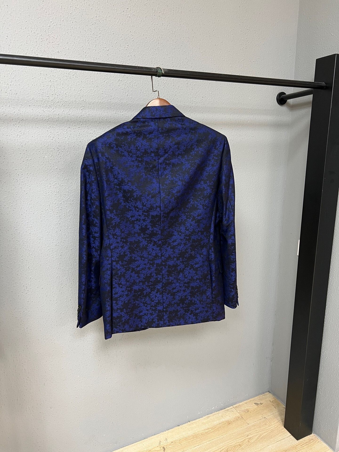 Versace Versace Blazer with Floral Design in Blue Size US L / EU 52-54 / 3 - 2 Thumbnail