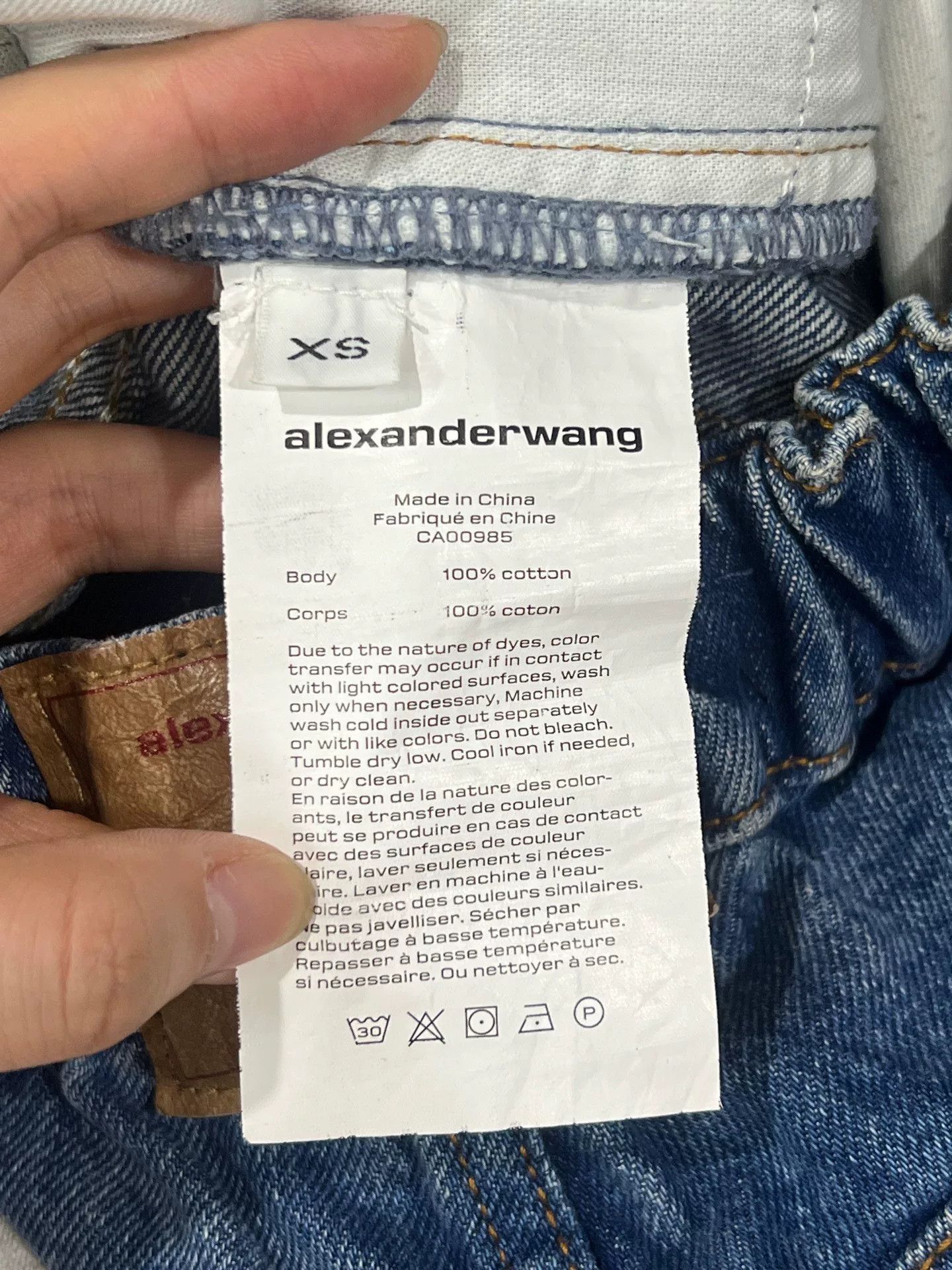 Alexander Wang new alexander wang pleated denim pants Size 23" - 4 Thumbnail