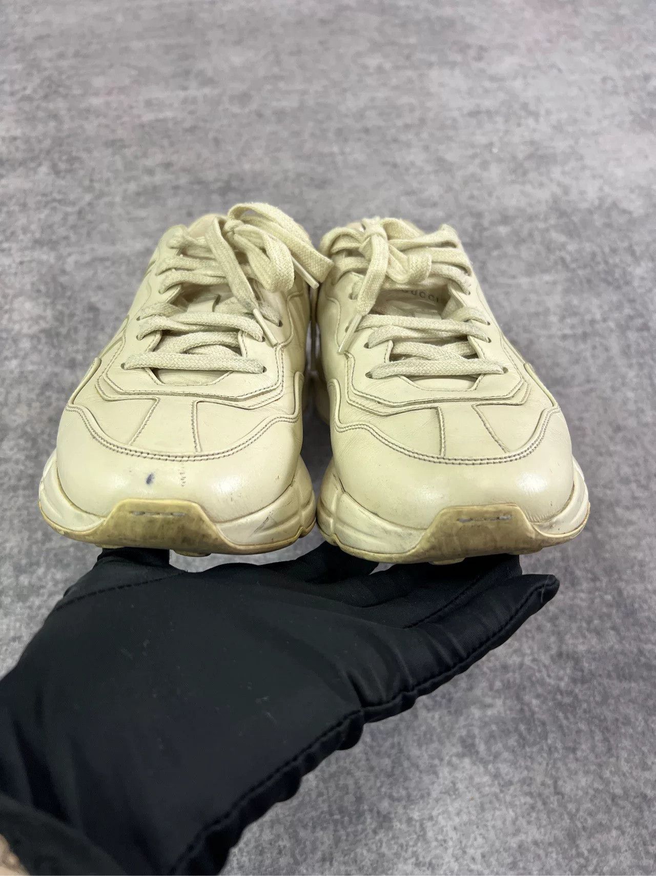 Gucci gucci dad sneakers in beige with logo Size US 7.5 / EU 40-41 - 4 Thumbnail