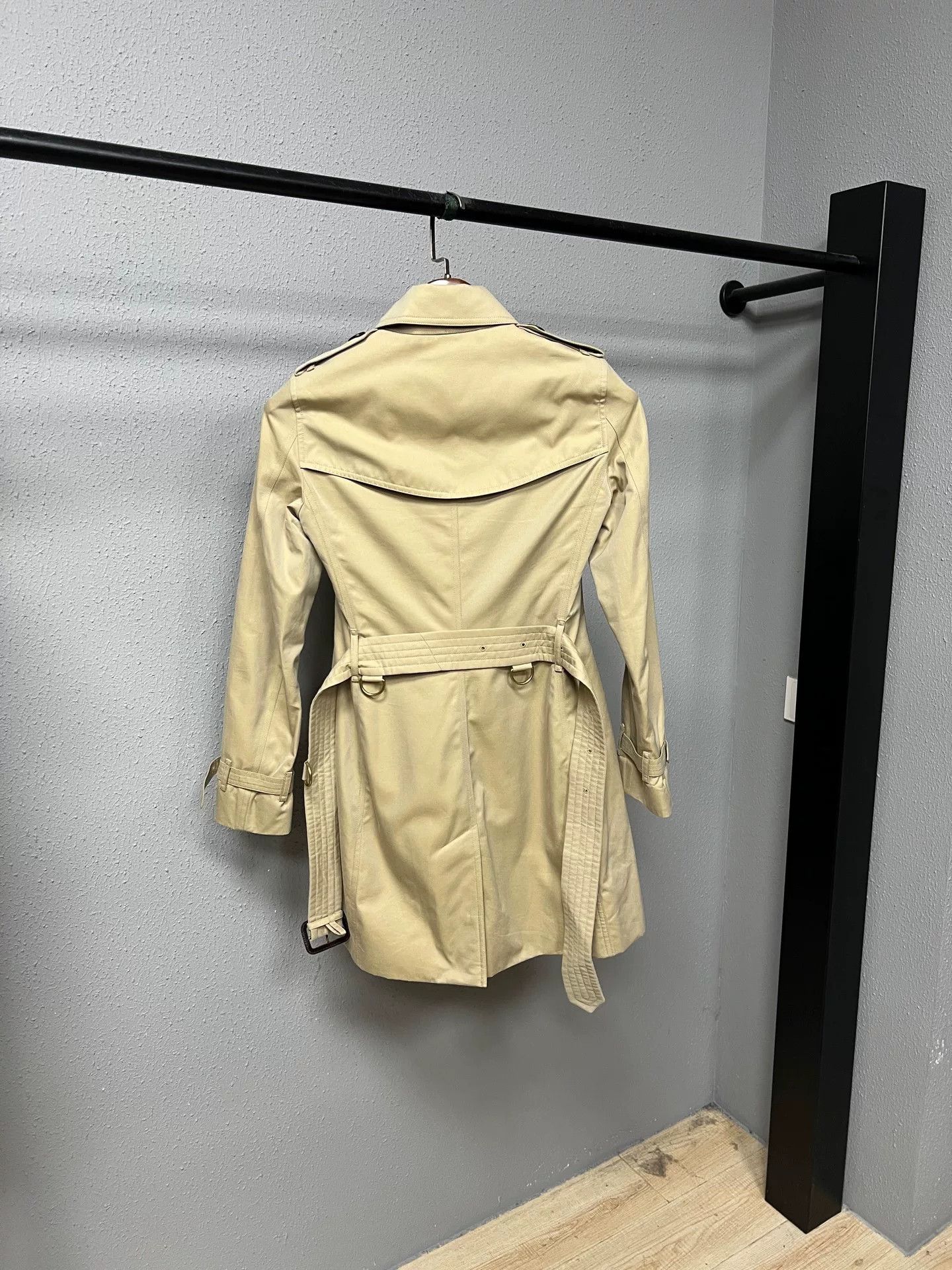 Burberry burberry check trench coat in beige Size XXS / US 00 / IT 34 - 5 Thumbnail