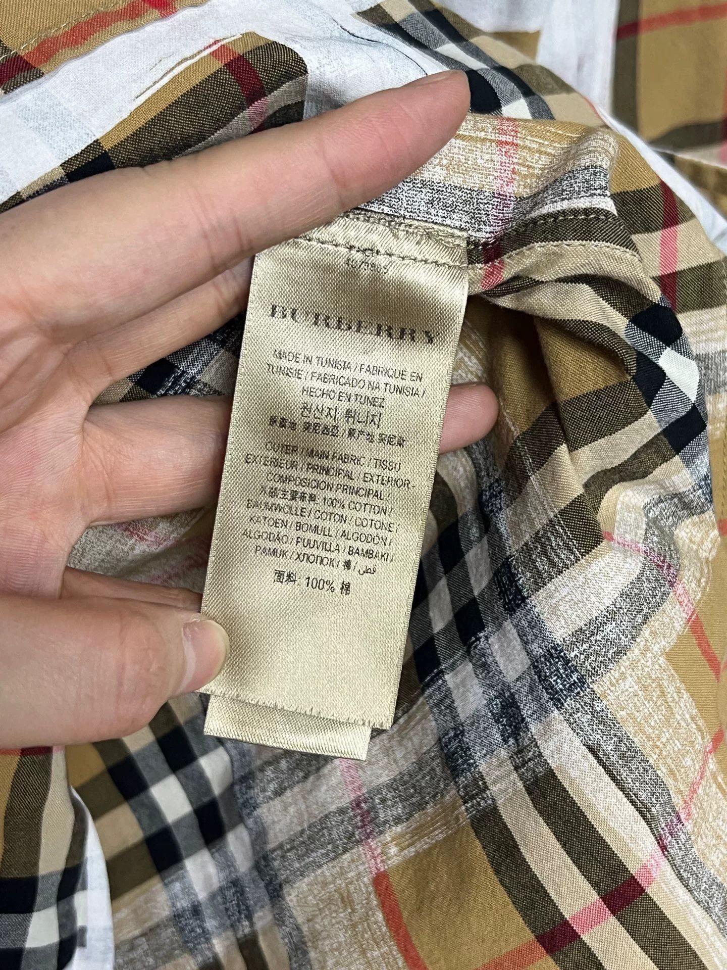 Burberry burberry plaid graffiti shirt Size US S / EU 44-46 / 1 - 3 Thumbnail