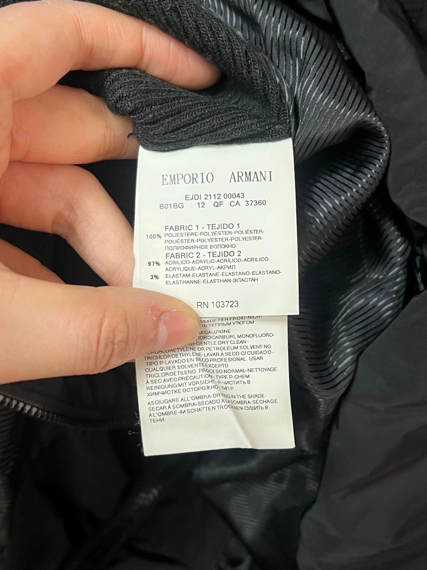 Emporio Armani Emporio Armani Down Jacket with Hood Size US L / EU 52-54 / 3 - 5 Thumbnail