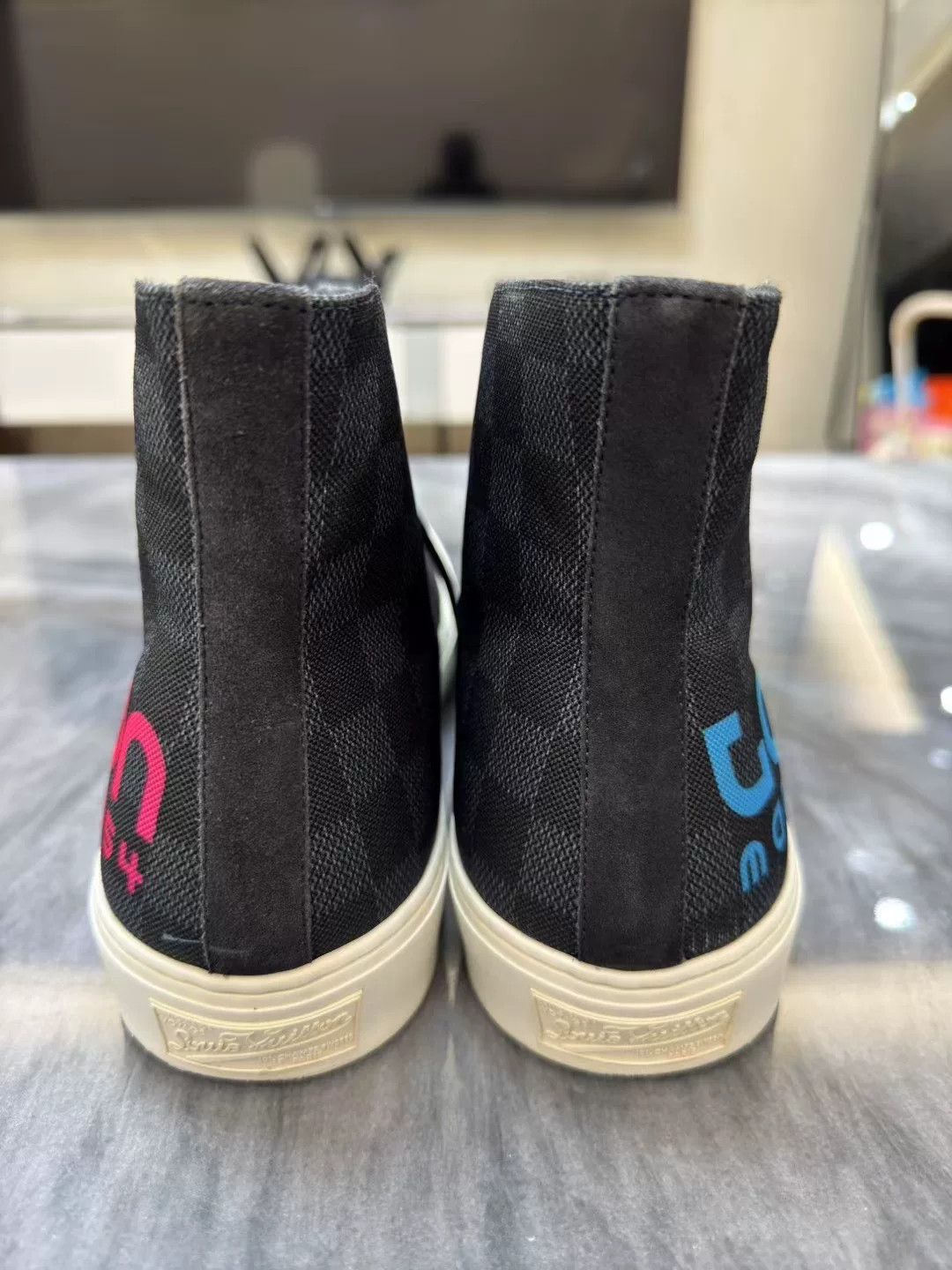 Louis Vuitton louis vuitton rainbow logo high-top sneakers Size US 8.5 / EU 41-42 - 4 Thumbnail