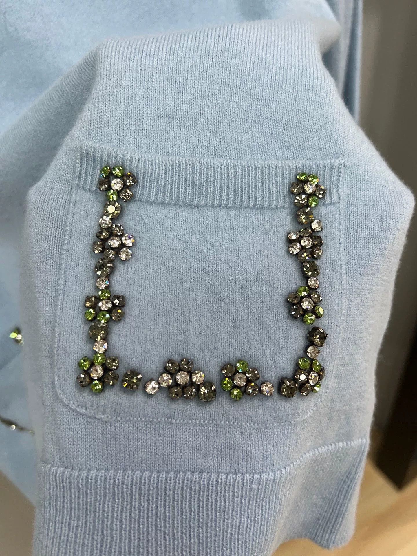 Miu Miu Miumiu Pocket Knitwear with Rhinestones Size M / US 6-8 / IT 42-44 - 3 Thumbnail