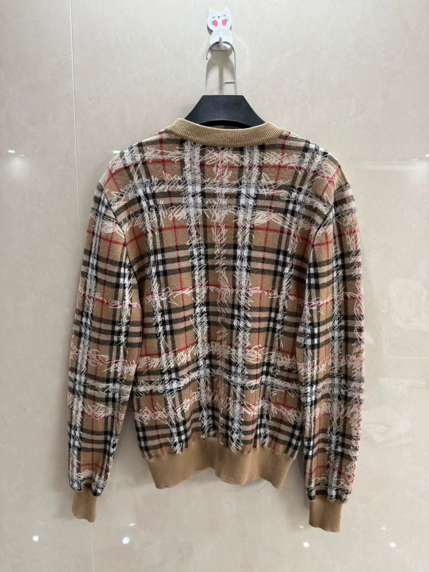 Burberry burberry graffiti check wool sweater Size S / US 4 / IT 40 - 4 Thumbnail