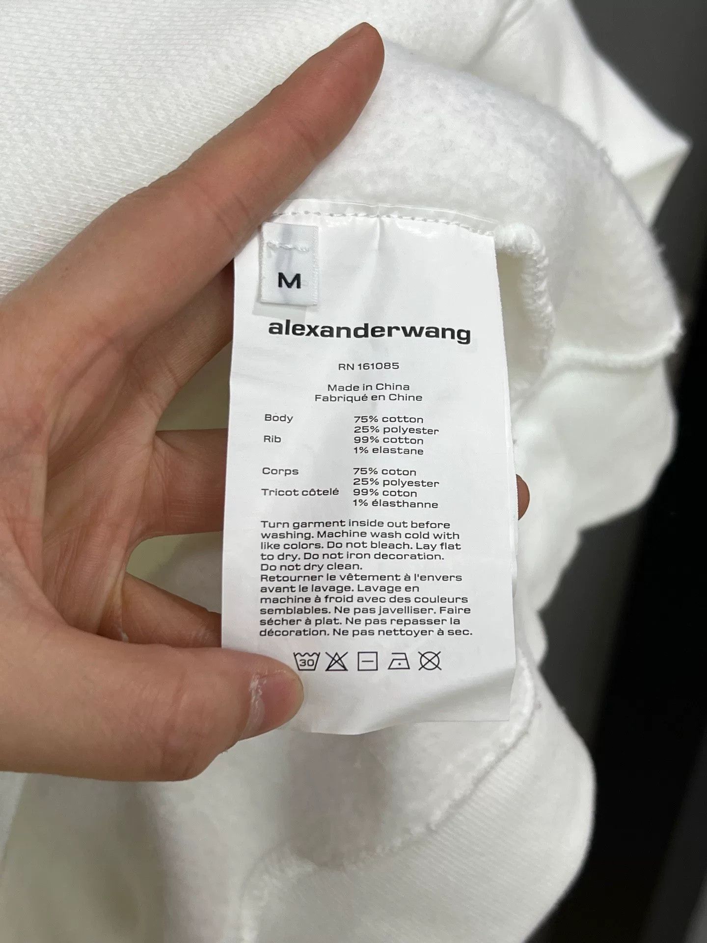 Alexander Wang Embossed Sweatshirt in Size M
