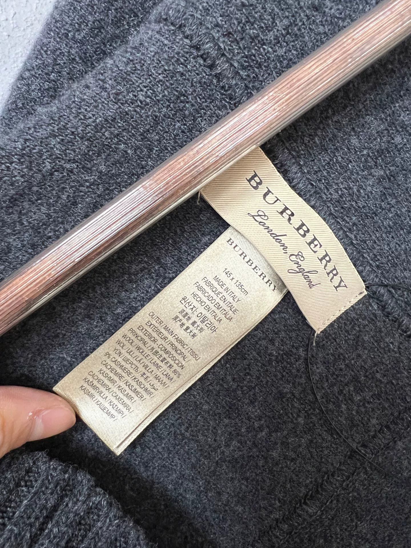 Burberry Burberry Cashmere Hooded Cape Size ONE SIZE - 3 Thumbnail