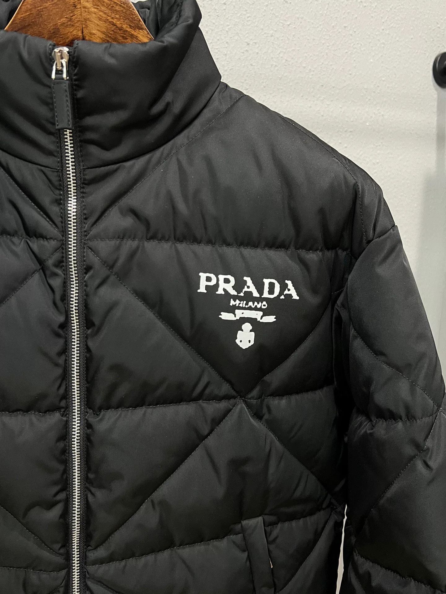 Prada black quilted puffer jacket by prada Size XS / US 0-2 / IT 36-38 - 3 Thumbnail