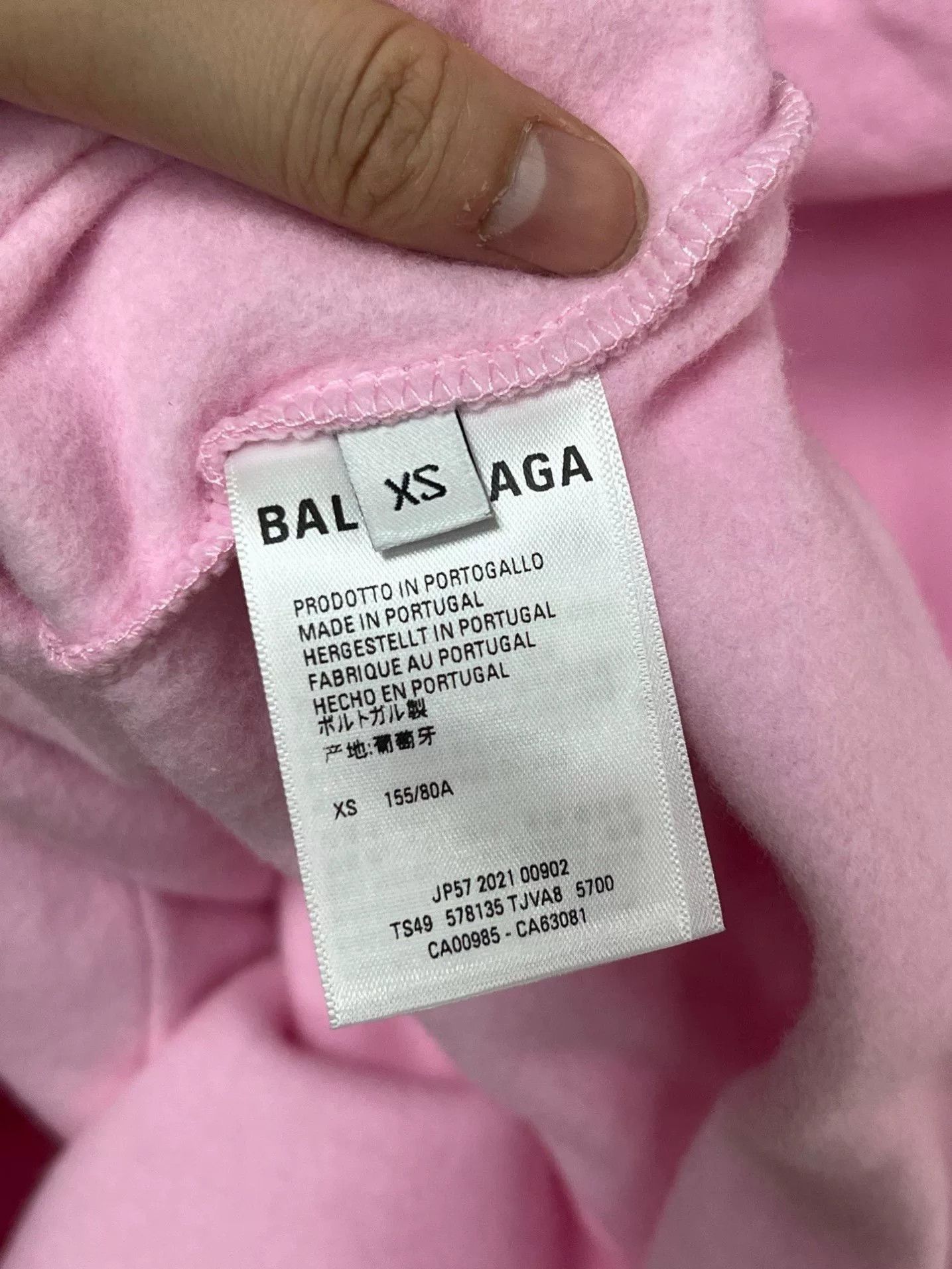 Balenciaga balenciaga pink embroidered hoodie Size XS / US 0-2 / IT 36-38 - 4 Thumbnail