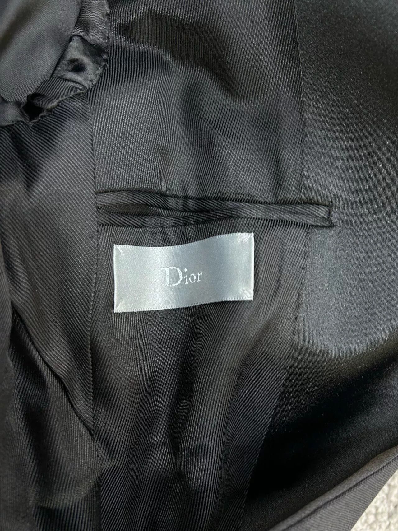Dior black haute couture suit jacket by Dior Size US L / EU 52-54 / 3 - 3 Thumbnail