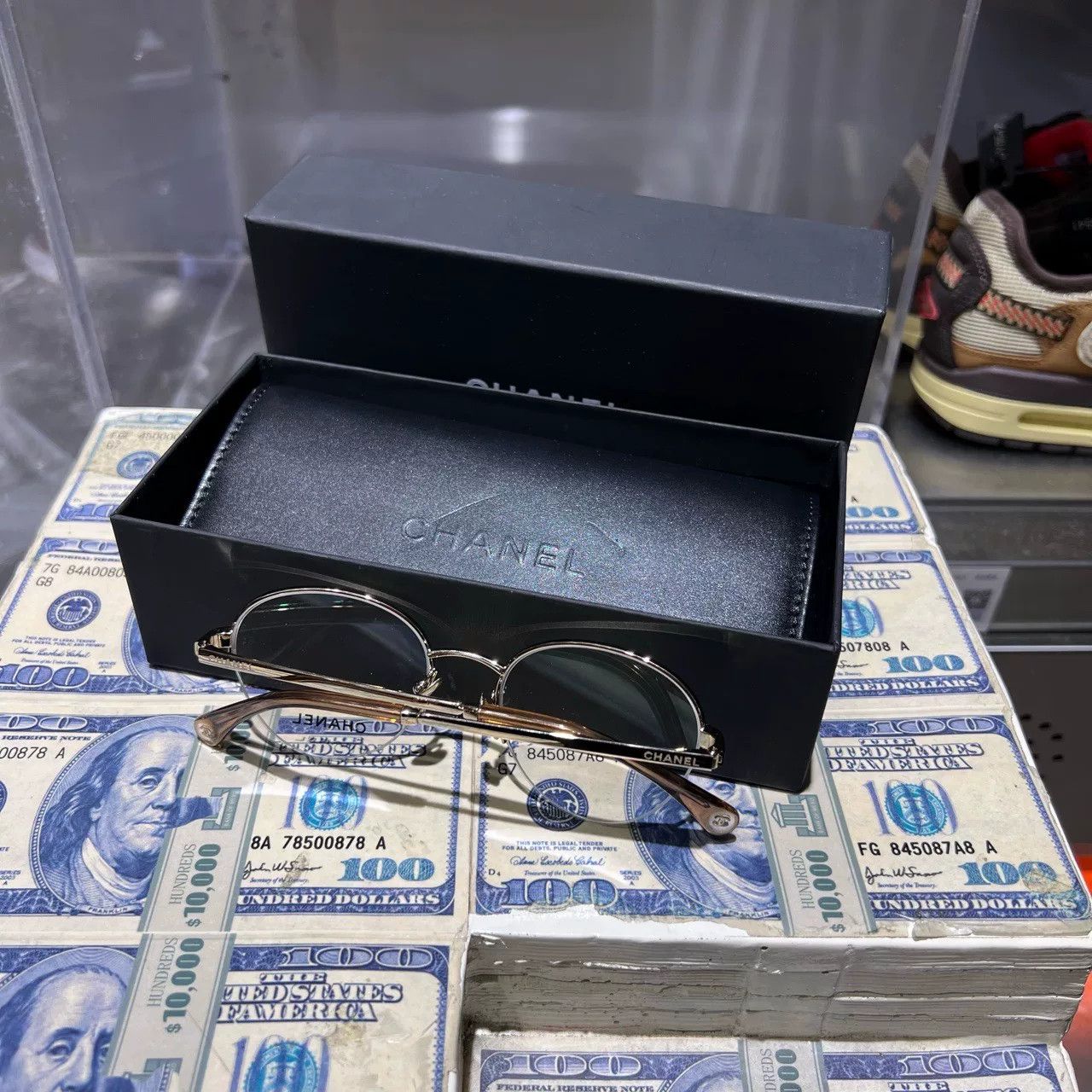 Chanel chanel gold round metal sunglasses Size ONE SIZE - 2 Thumbnail